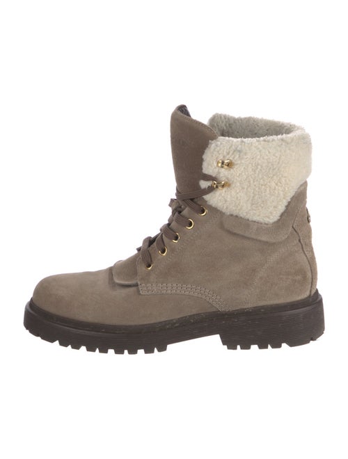 Moncler Suede Combat Boots