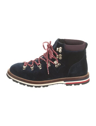 Moncler Suede Lace-Up Boots