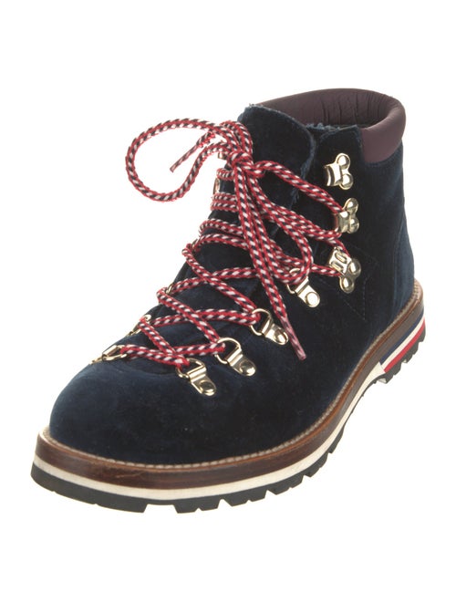 Moncler Suede Lace-Up Boots