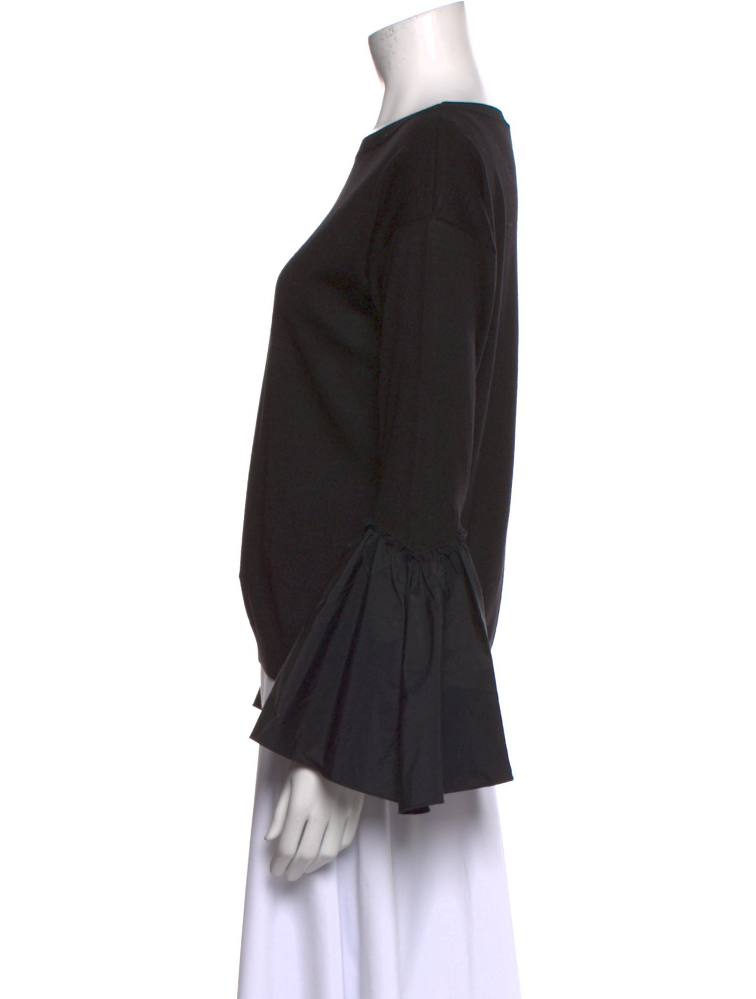 Moncler Virgin Wool Bateau Neckline Top