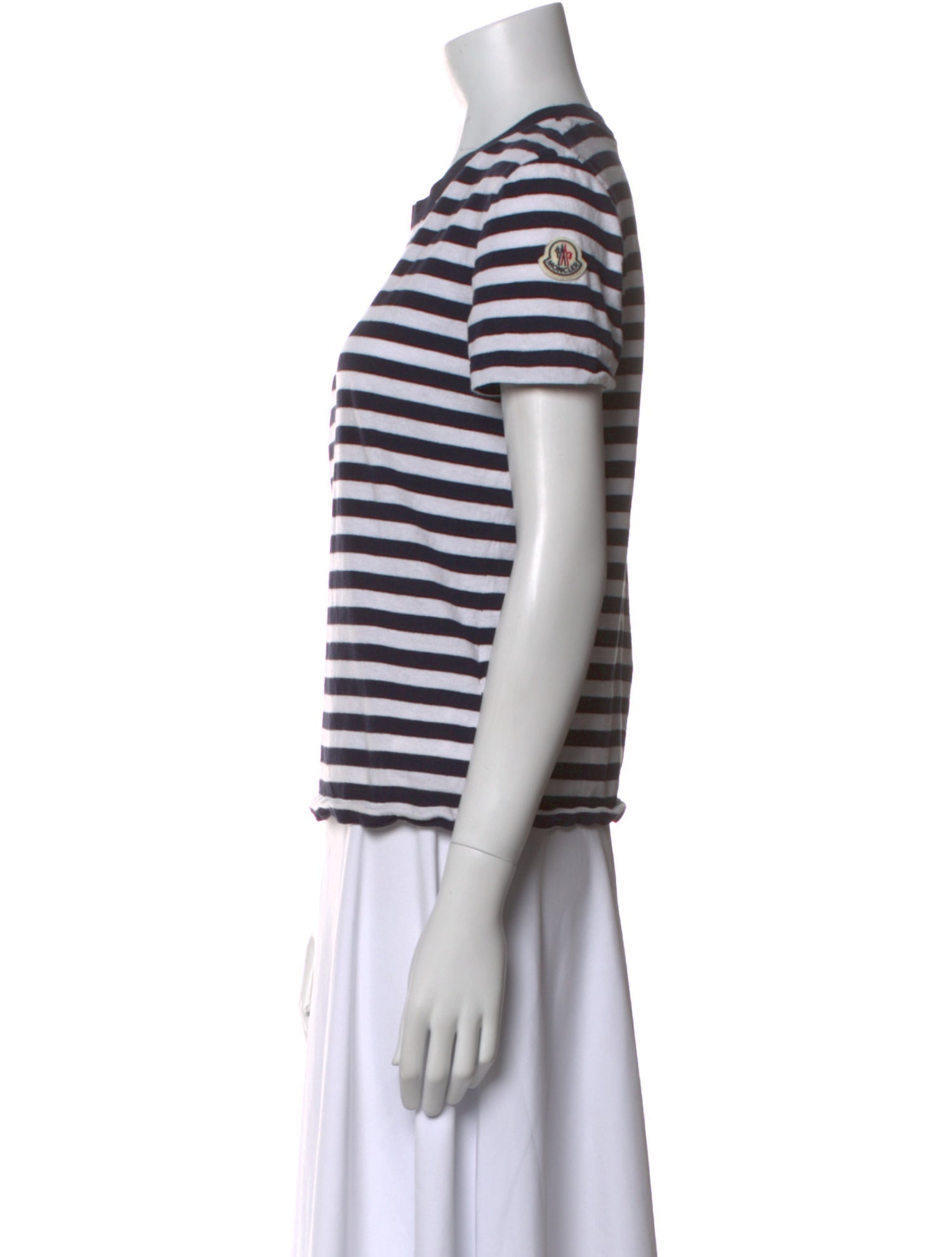 Moncler Striped Crew Neck T-Shirt