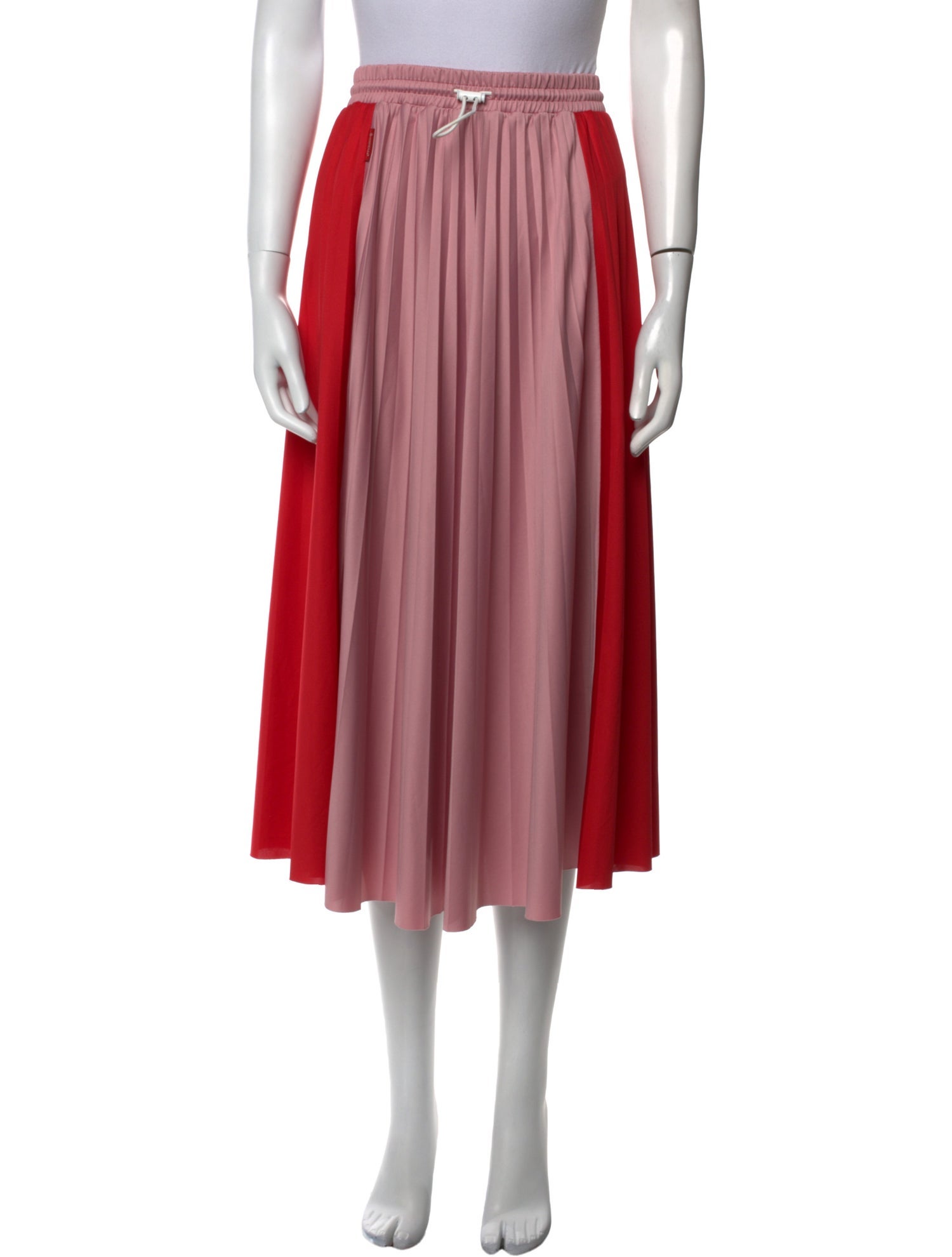 Moncler Colorblock Pattern Midi Length Skirt