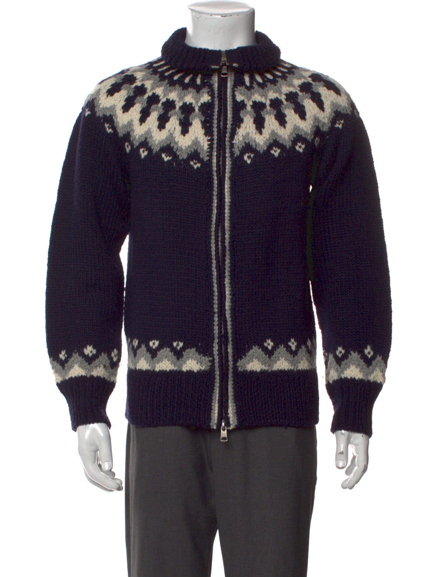Moncler Wool Printed Cardigan