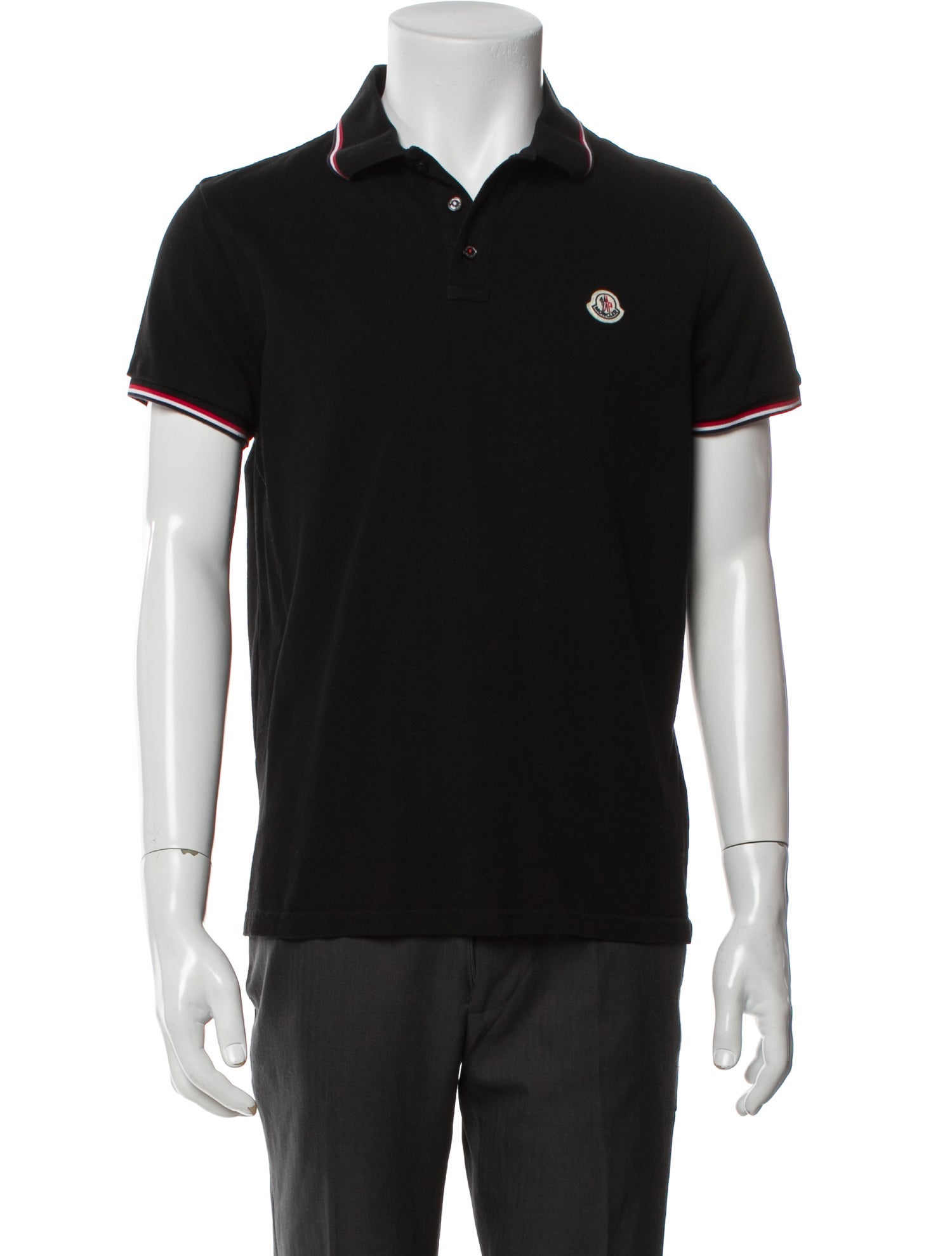 Moncler Collar Short Sleeve Polo Shirt