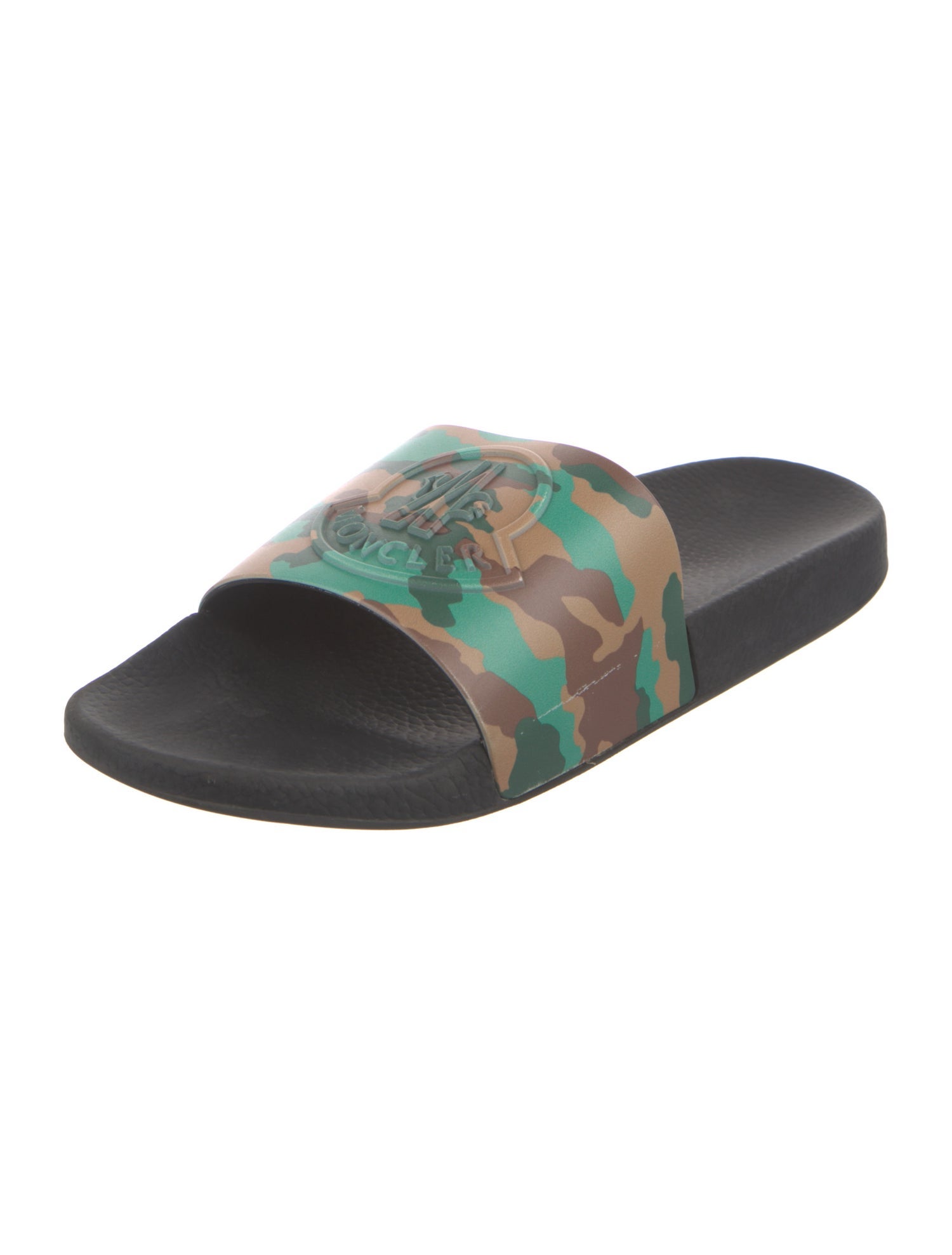 Moncler Rubber Camouflage Print Slides