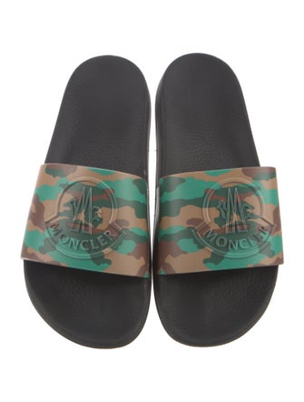 Moncler Rubber Camouflage Print Slides