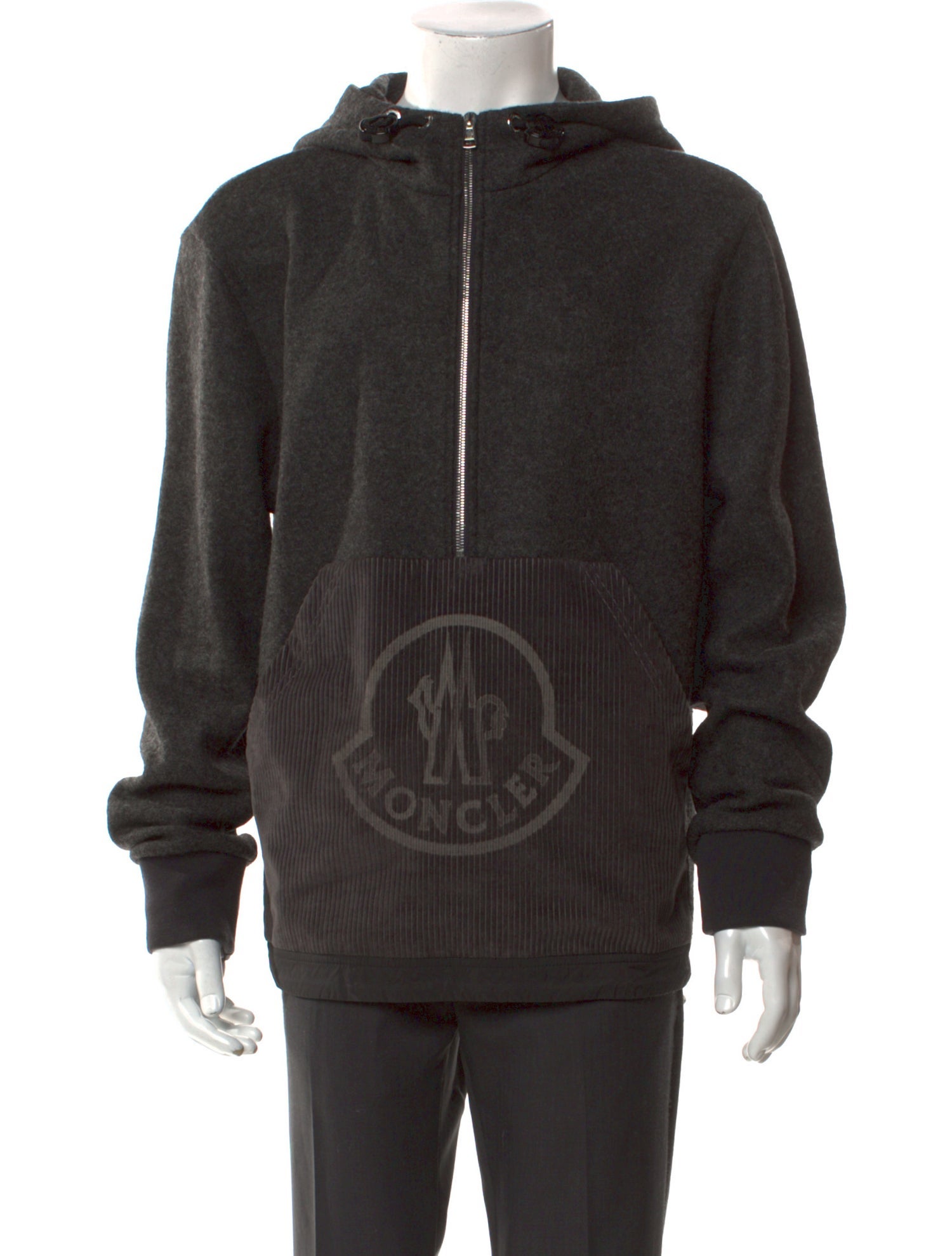 Moncler Virgin Wool Graphic Print Hoodie