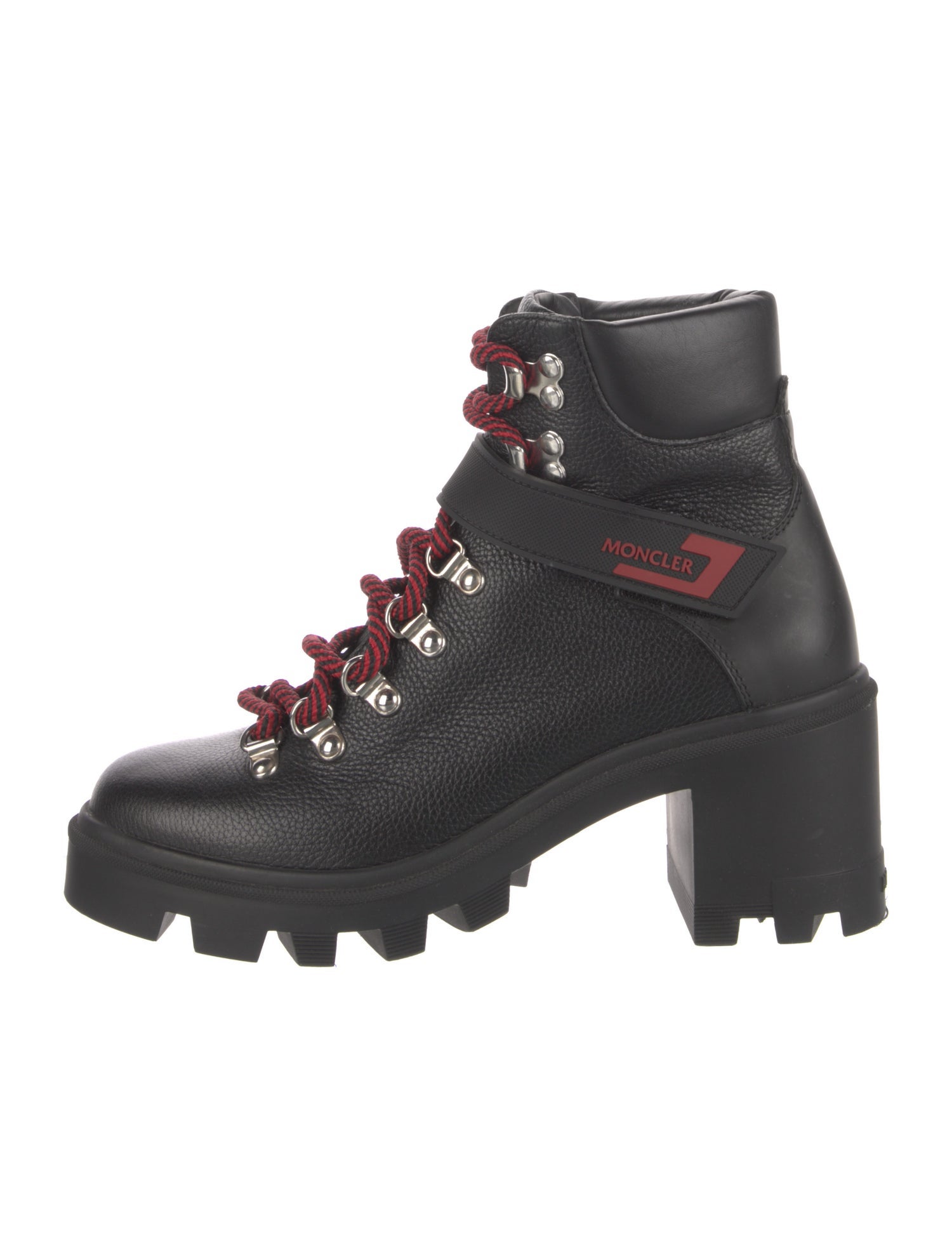 Moncler Leather Combat Boots