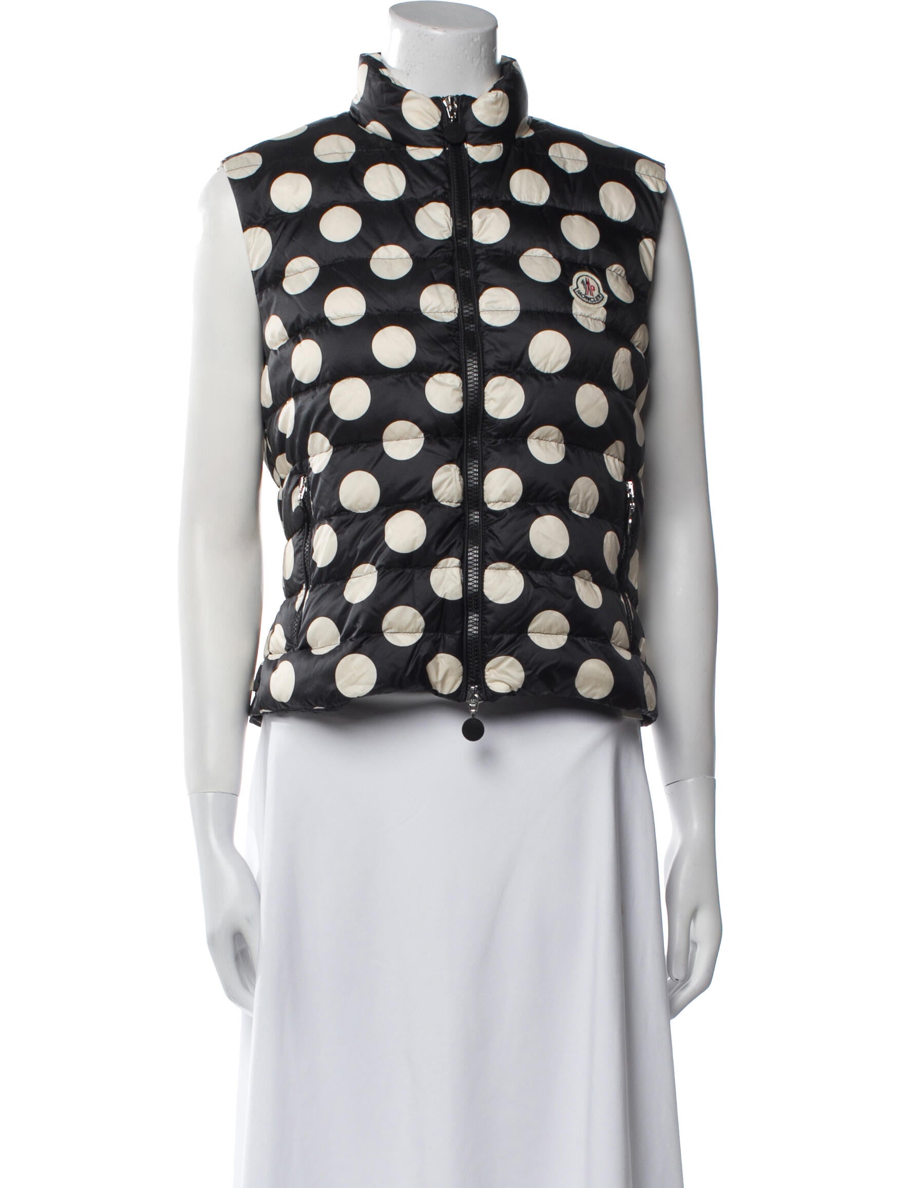 Moncler Polka Dot Print Down Jacket