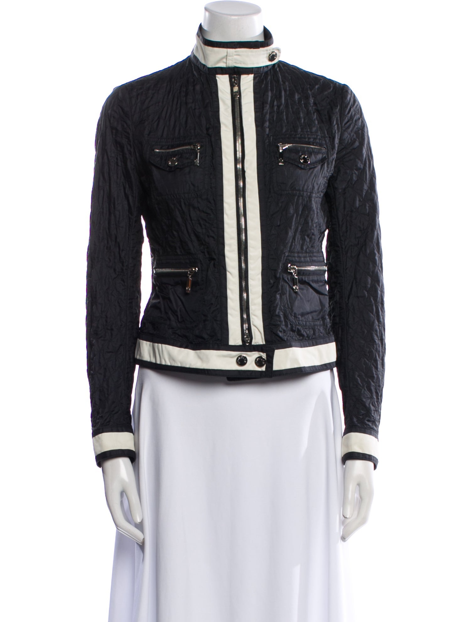 Moncler Lamartine Nylon Biker Jacket