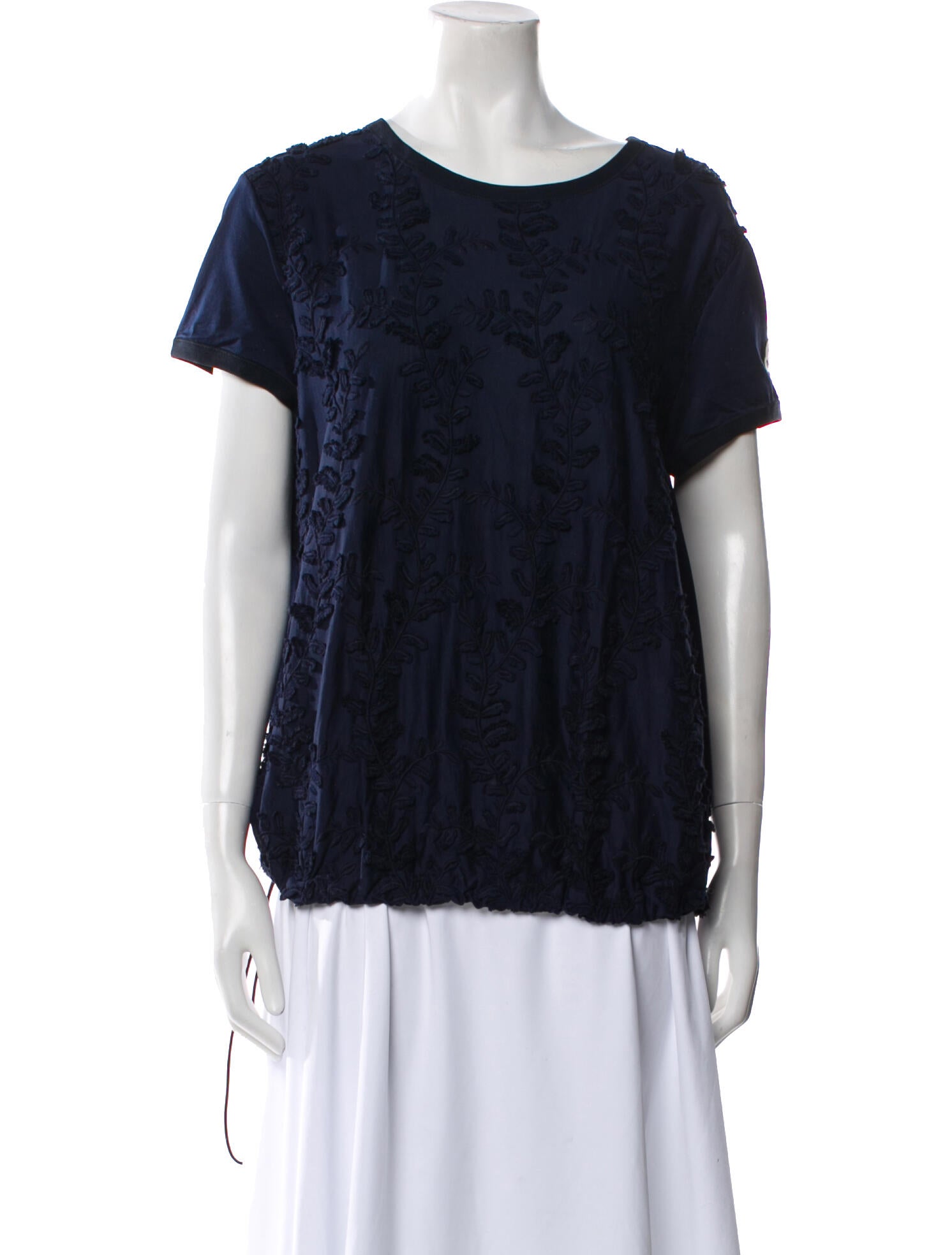 Moncler Scoop Neck Short Sleeve T-Shirt