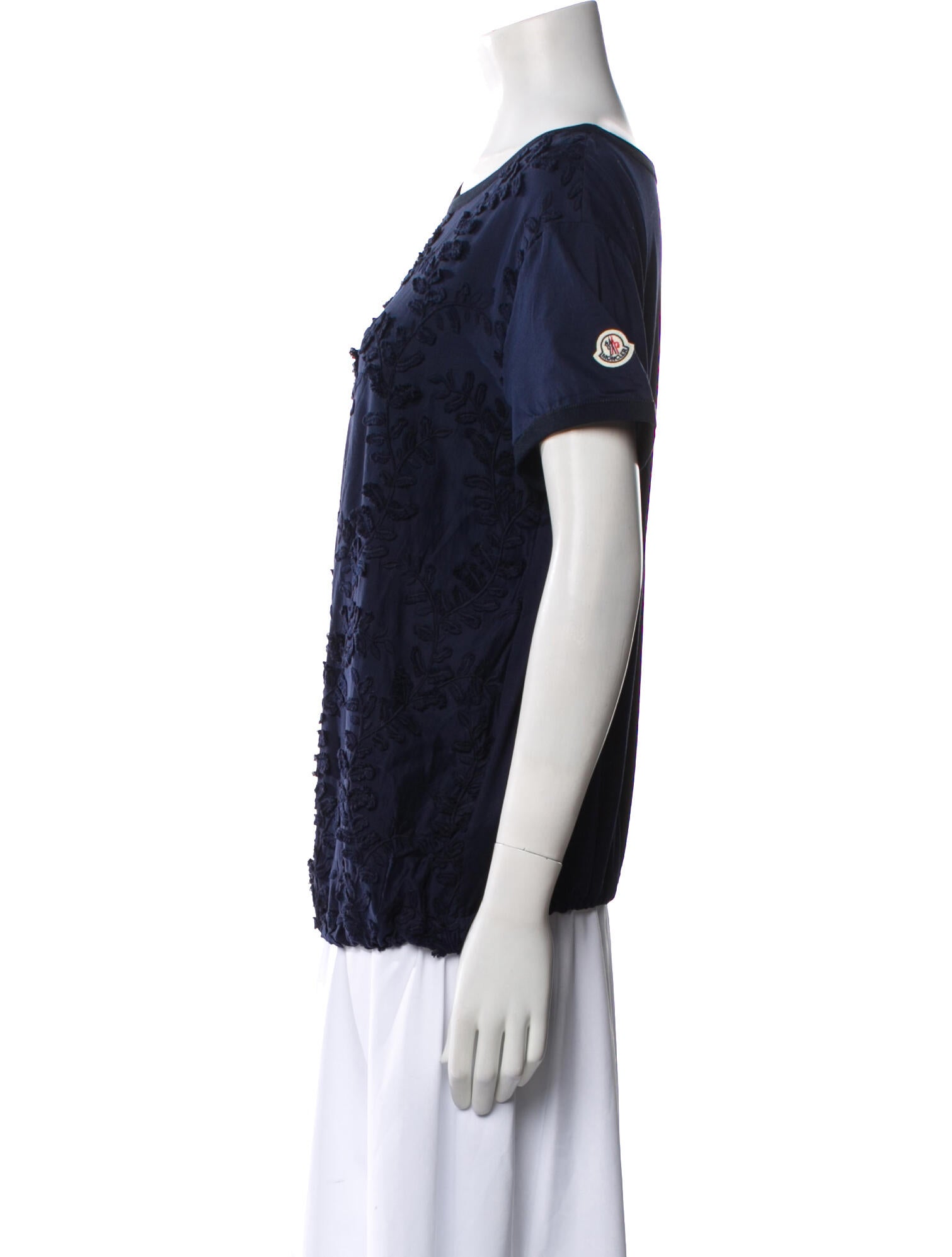 Moncler Scoop Neck Short Sleeve T-Shirt