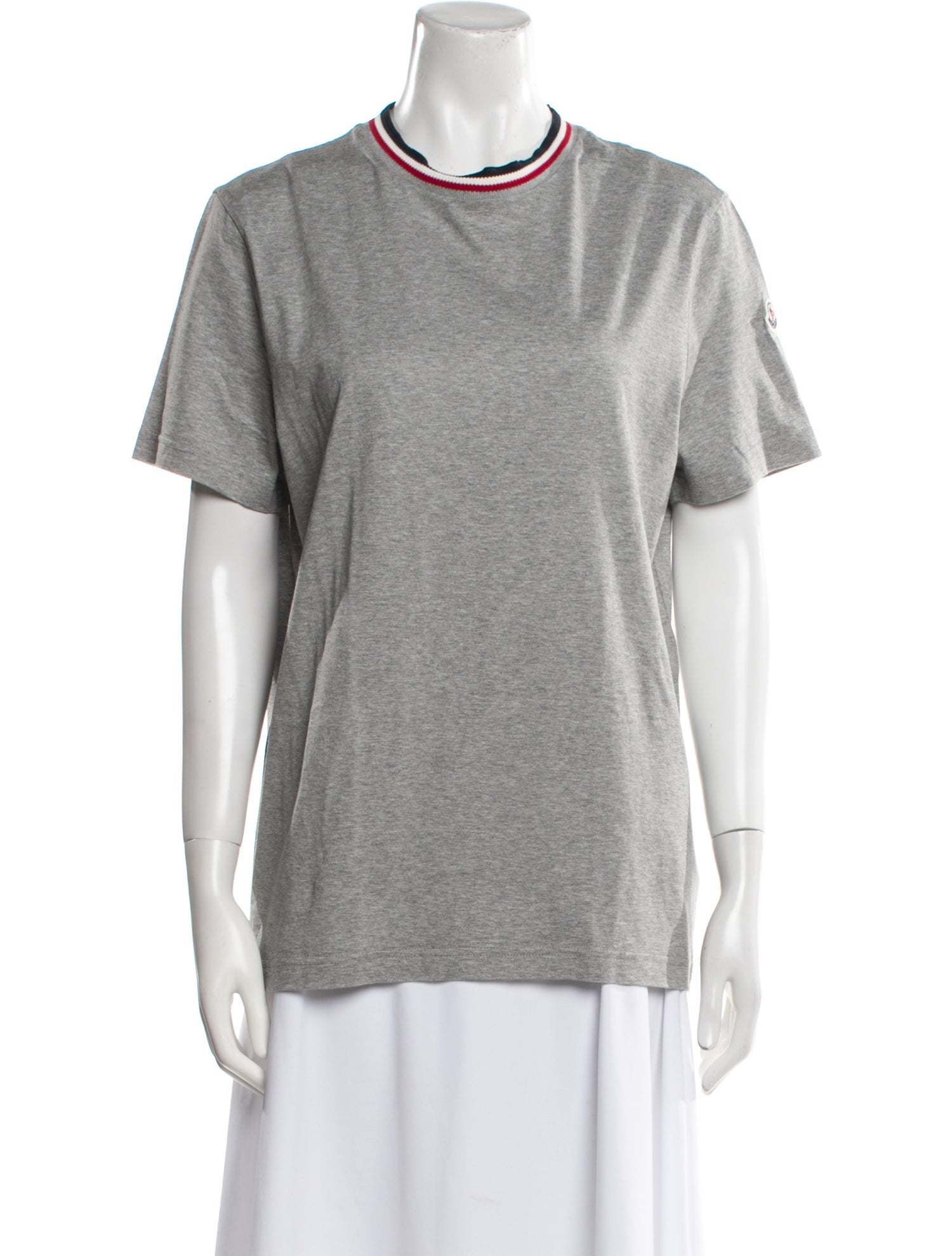 Moncler Mock Neck Short Sleeve T-Shirt