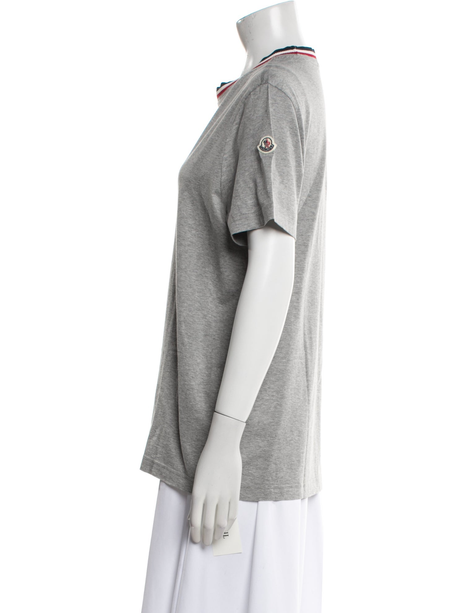 Moncler Mock Neck Short Sleeve T-Shirt