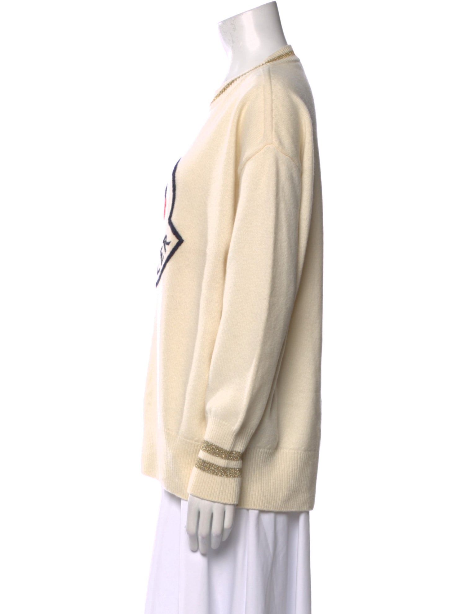 Moncler Wool Graphic Print Sweater