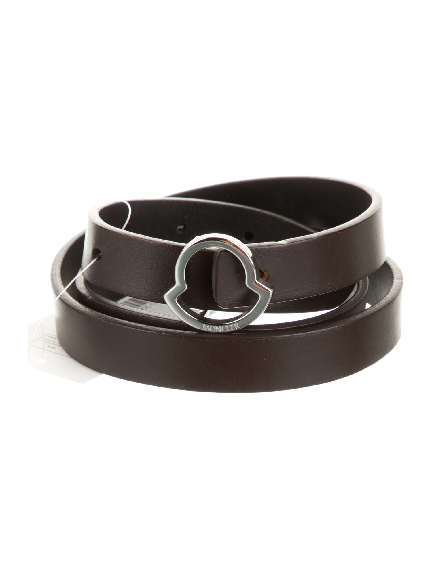 Moncler Skinny Leather Belt
