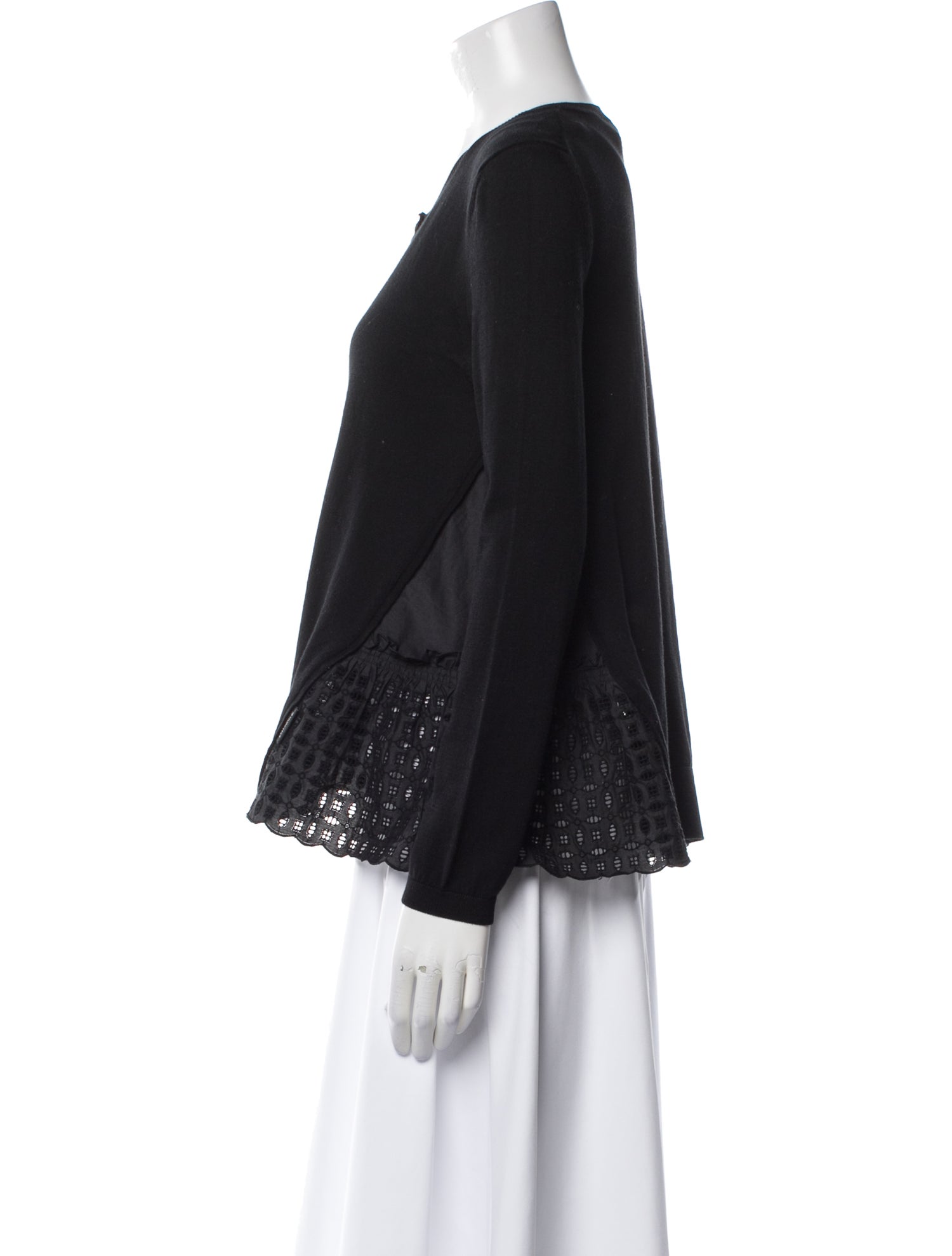 Moncler Virgin Wool Scoop Neck Sweater