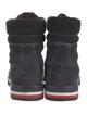 Moncler Suede Lace-Up Boots