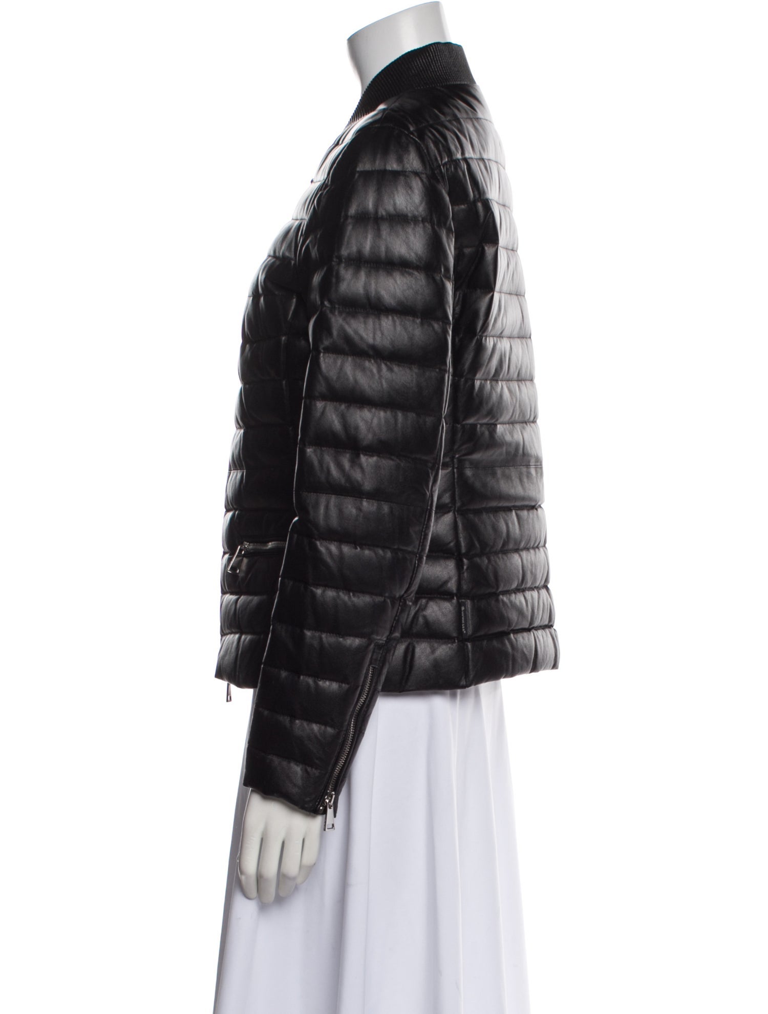Moncler 2016 Leather Down Jacket