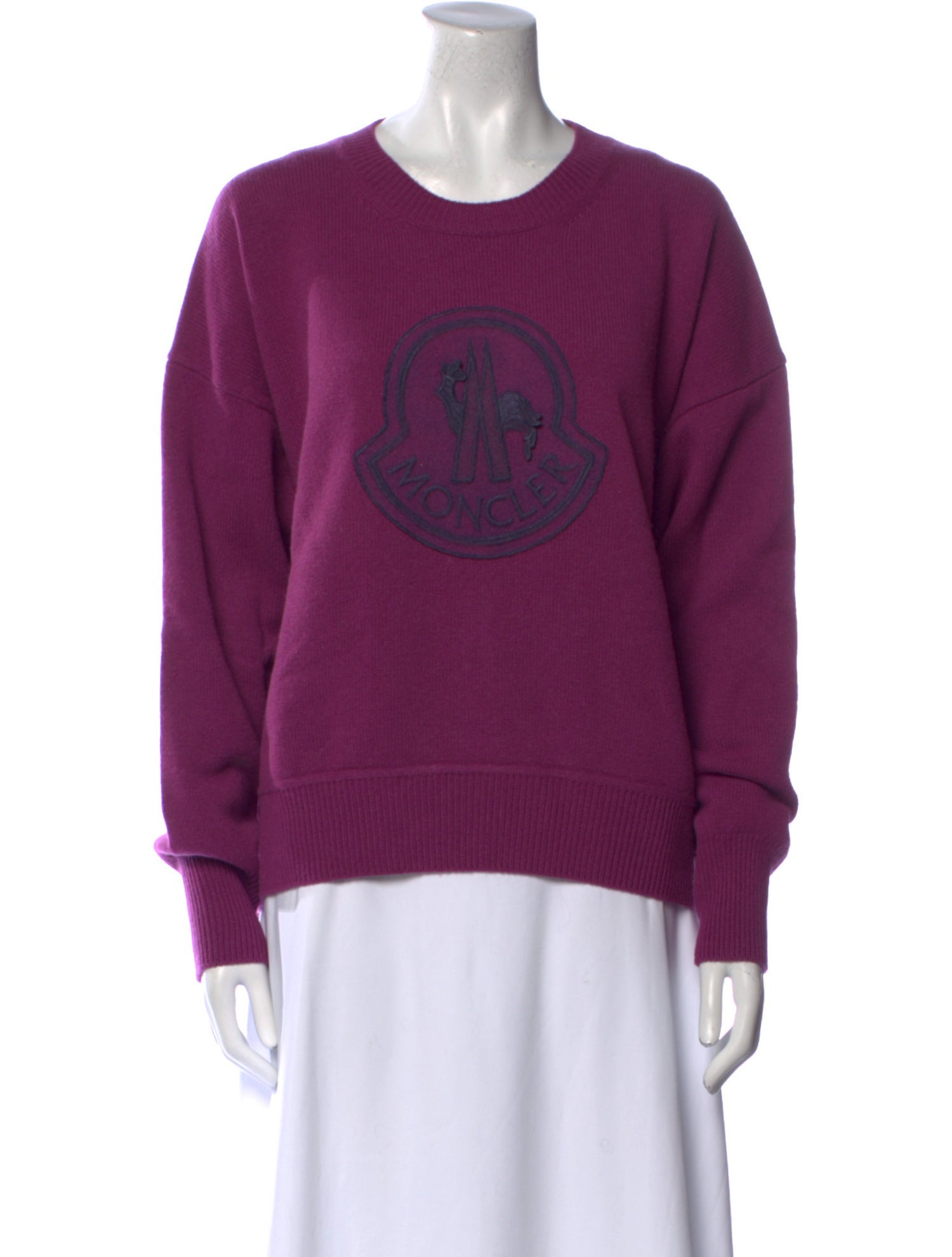 Moncler Virgin Wool Graphic Print Sweater