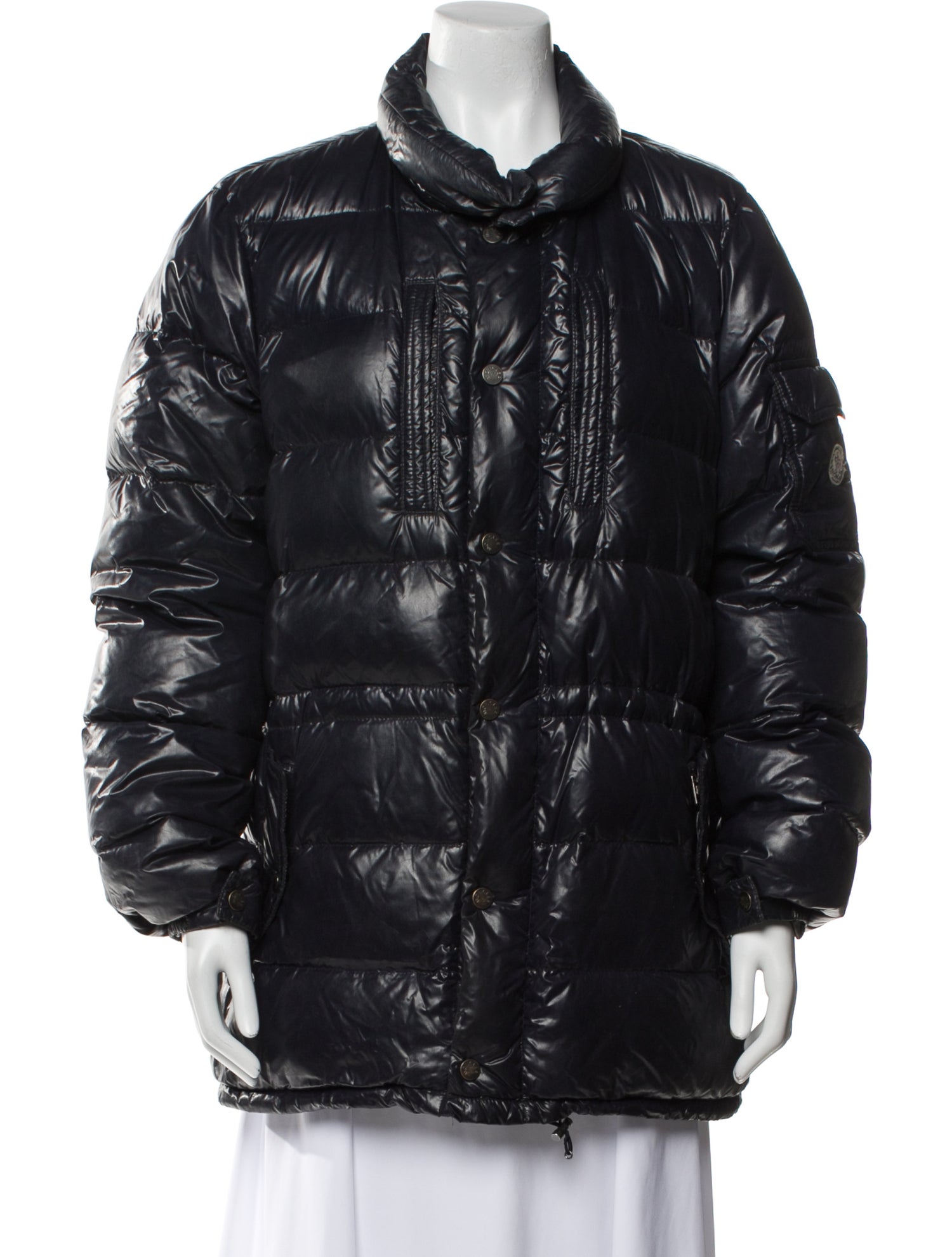 Moncler Down Faux Fur Coat