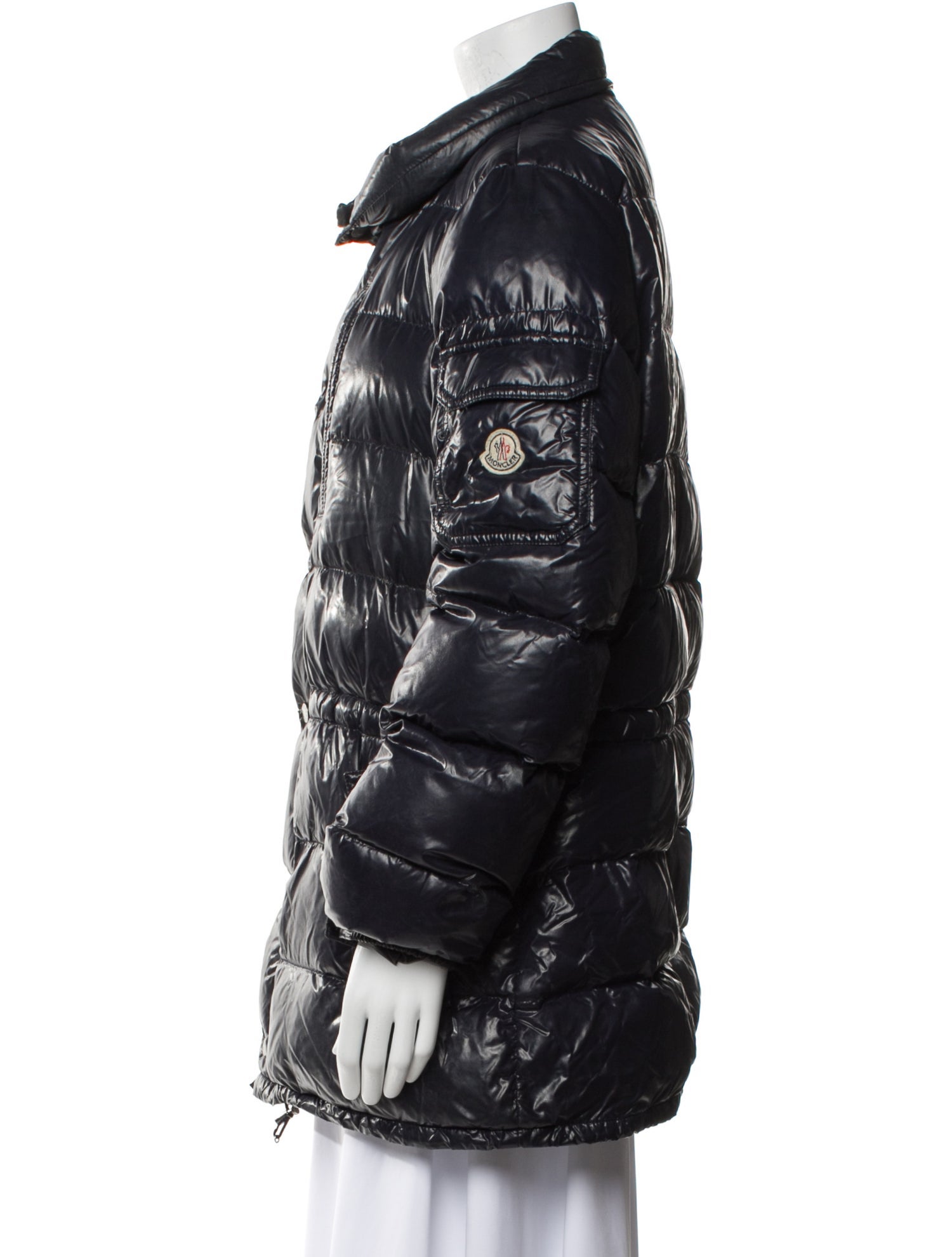 Moncler Down Faux Fur Coat
