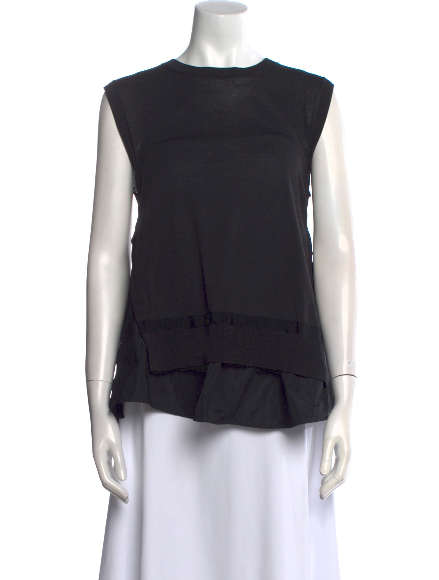 Moncler Crew Neck Sleeveless Blouse