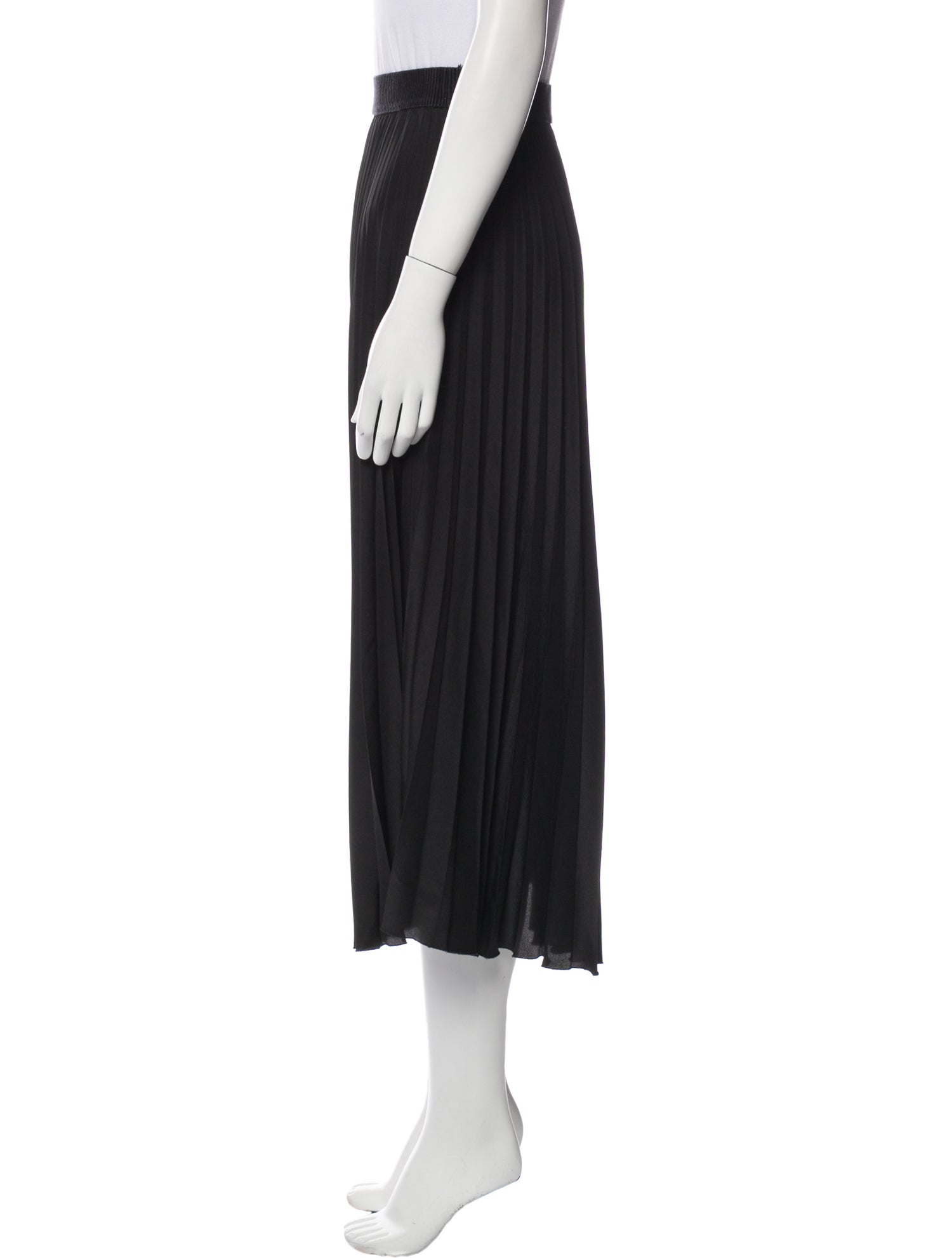 Moncler Pleated Accents Midi Length Skirt