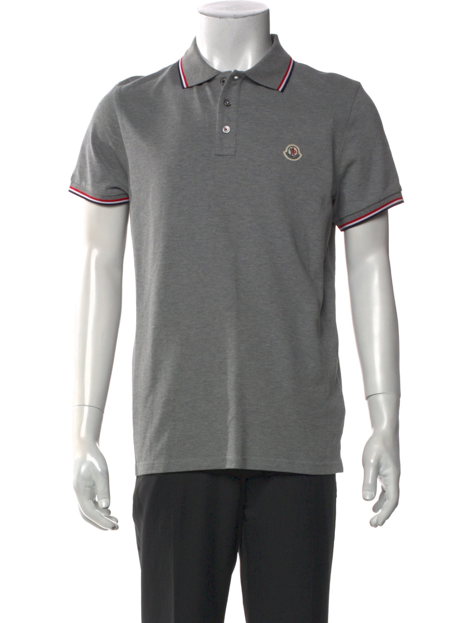 Moncler Collar Long Sleeve Polo Shirt w/ Tags