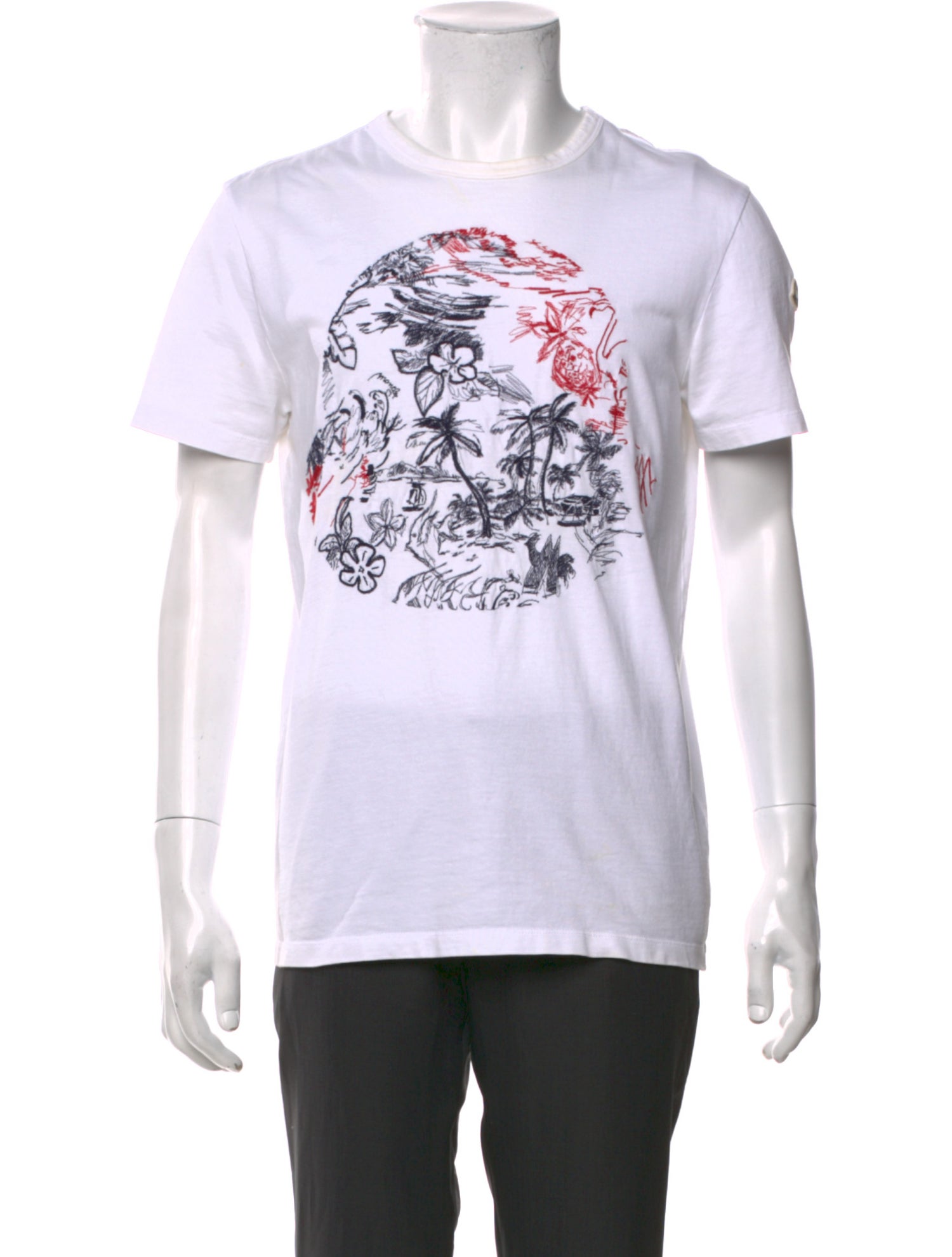 Moncler Graphic Print Crew Neck T-Shirt
