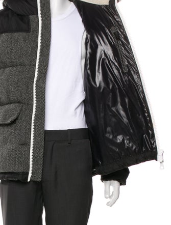 Moncler Virgin Wool Printed Puffer Coat