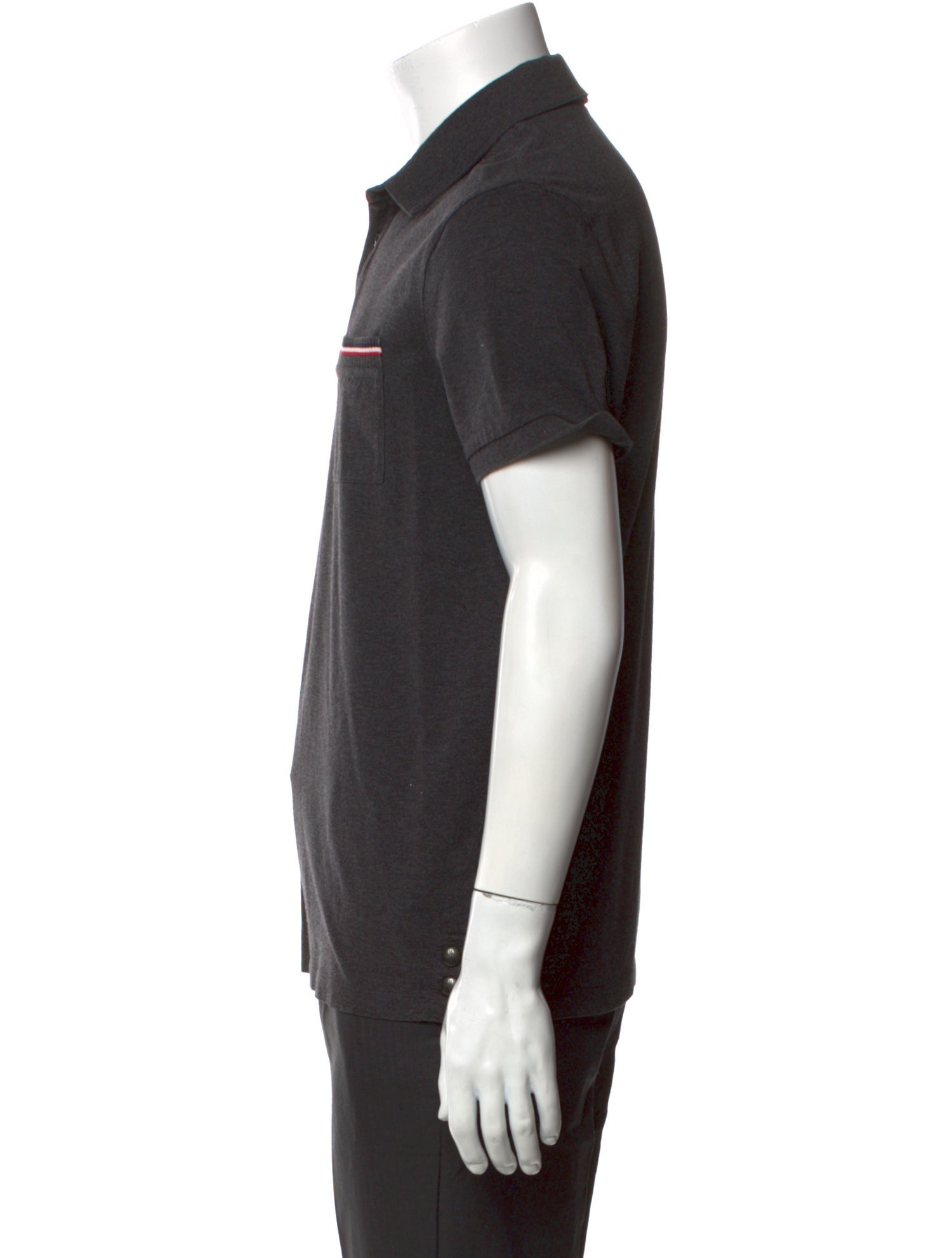 Moncler Collar Short Sleeve Polo Shirt