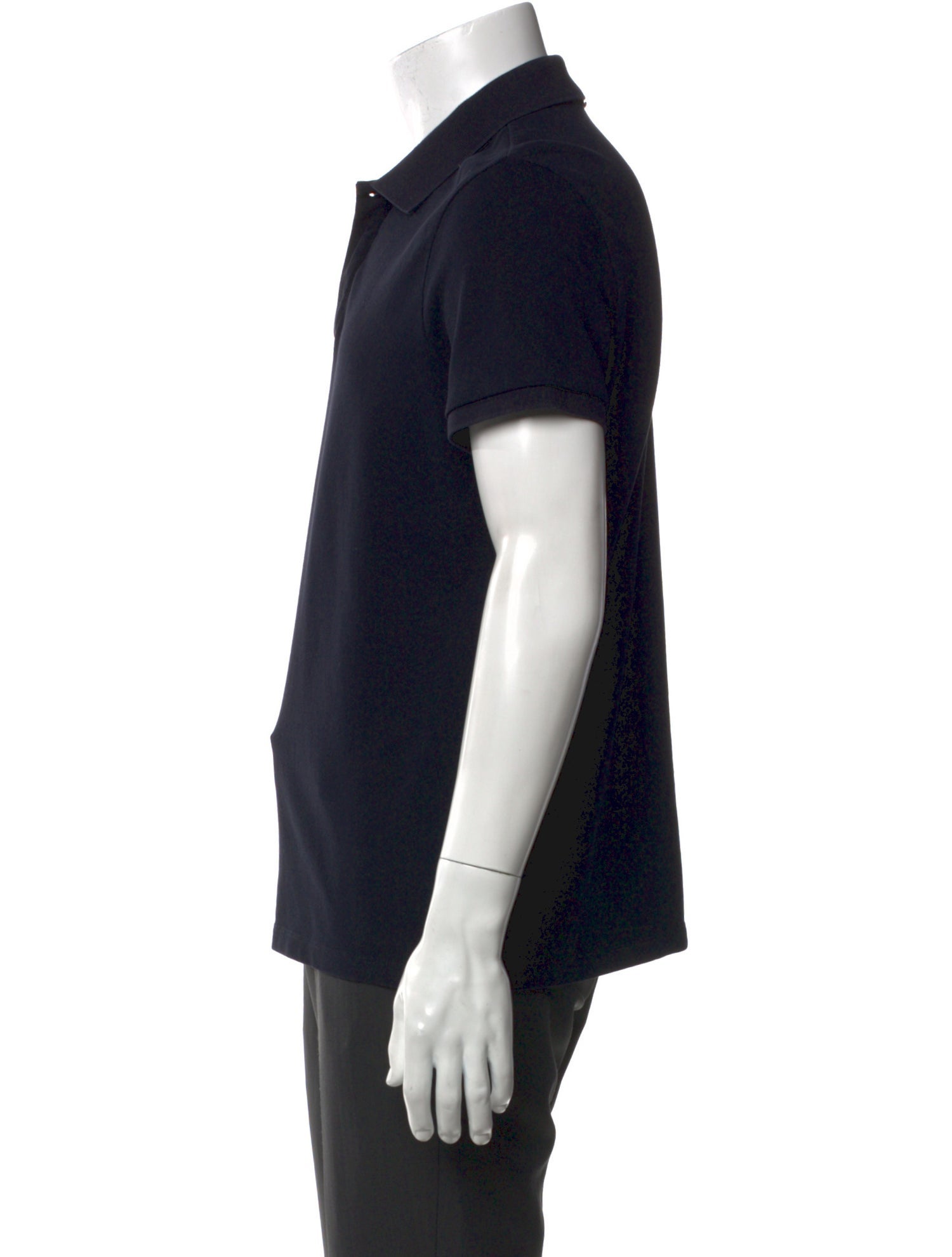 Moncler V-Neck Short Sleeve Polo Shirt