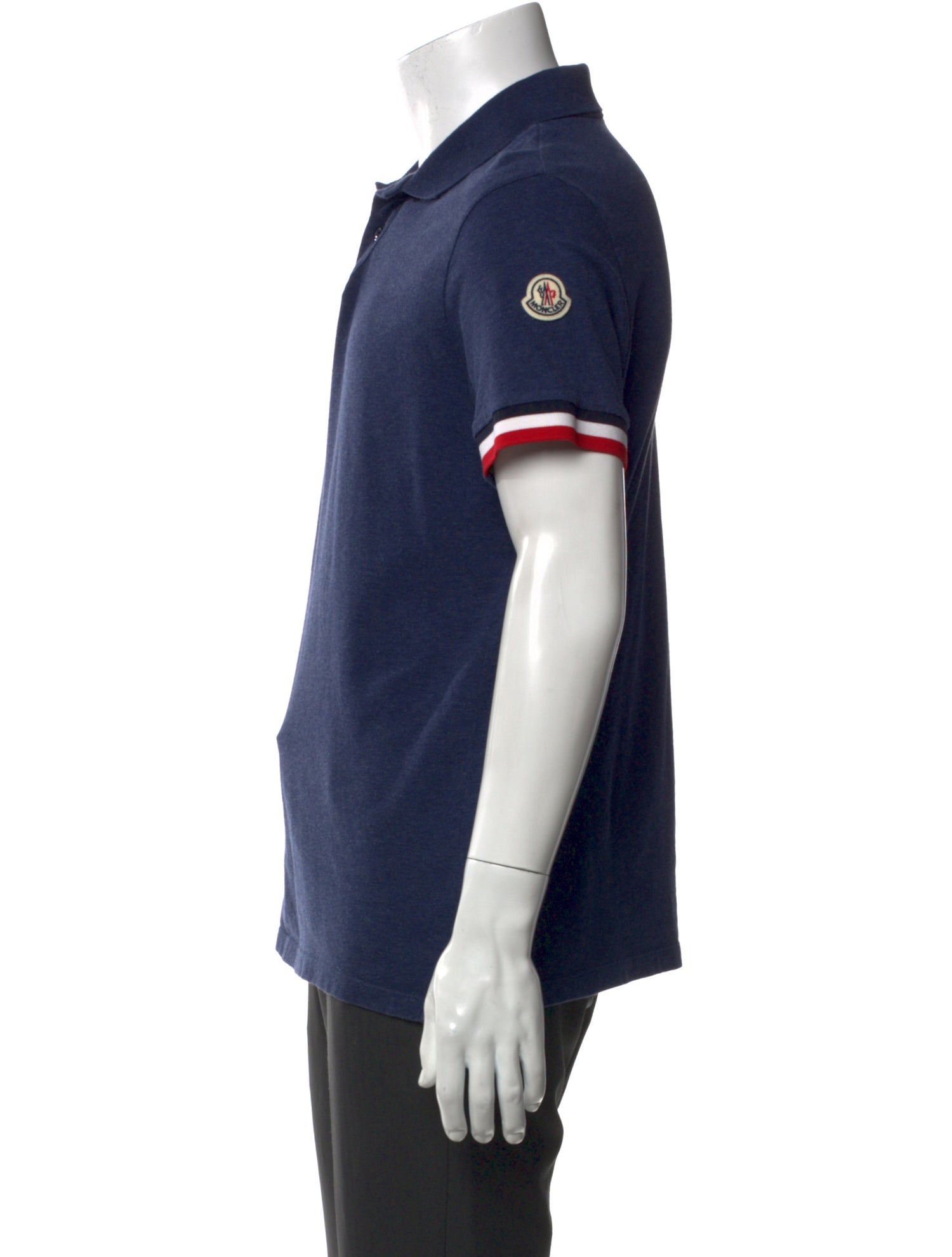Moncler Crew Neck Short Sleeve Polo Shirt