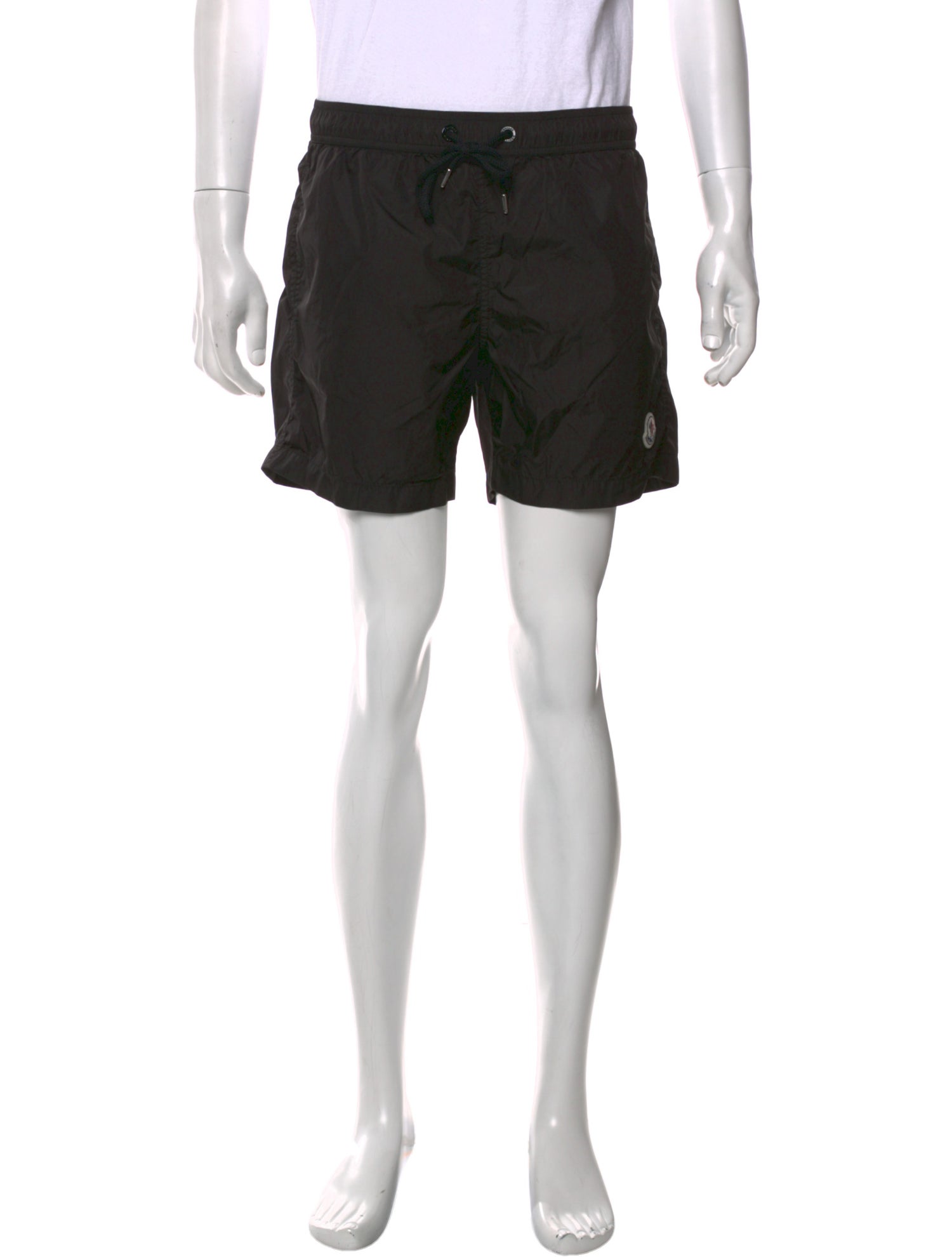 Moncler Signature Logo Grosgrain Trim Swim Trunks
