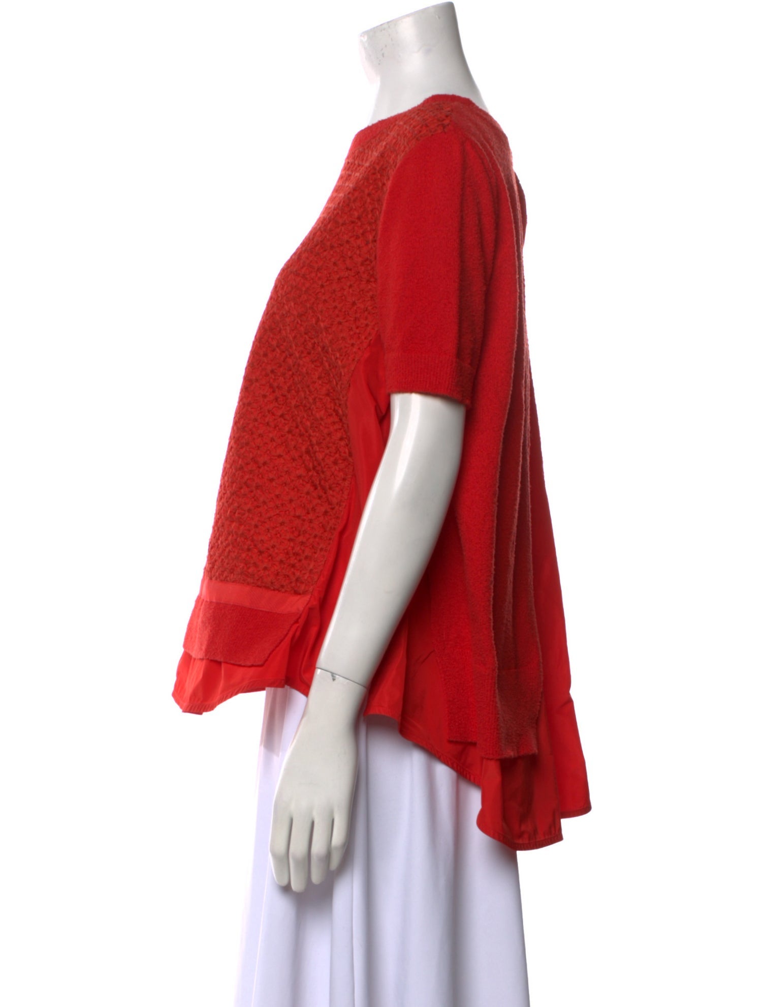 Moncler Scoop Neck Short Sleeve Top