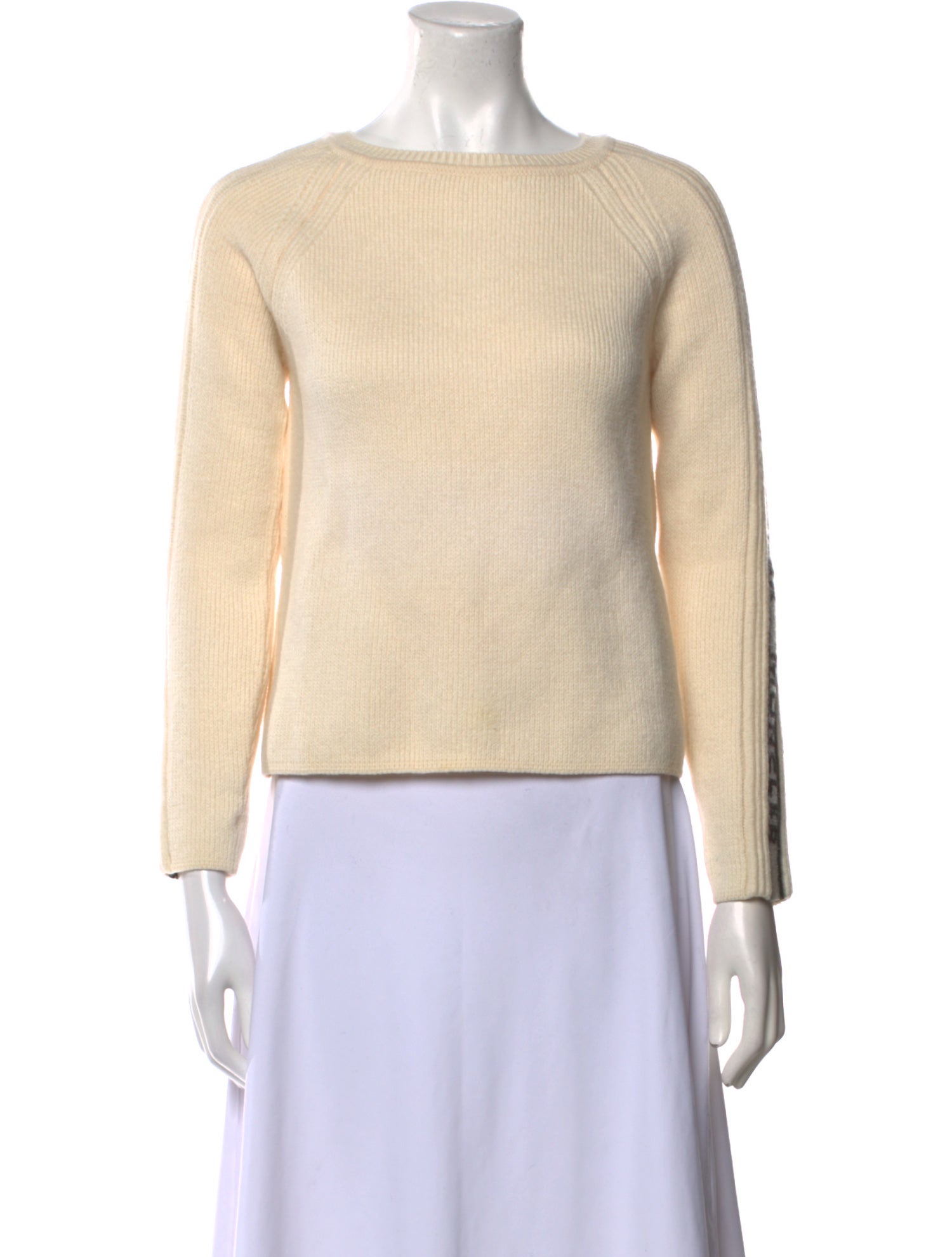 Moncler Virgin Wool Bateau Neckline Sweater