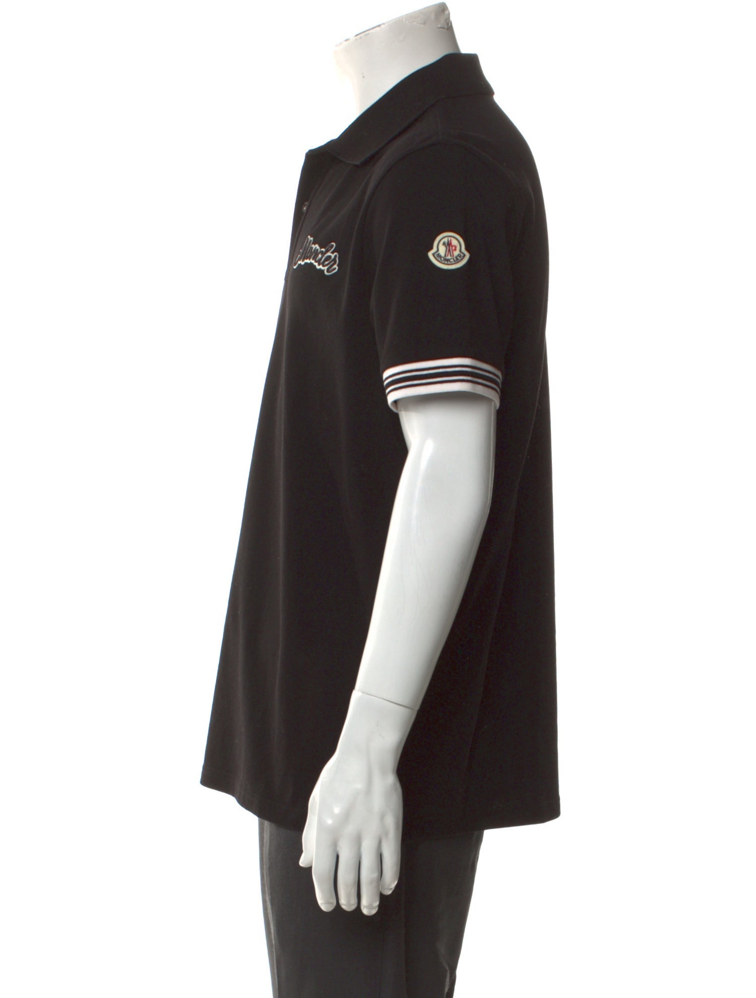 Moncler Collar Short Sleeve Polo Shirt