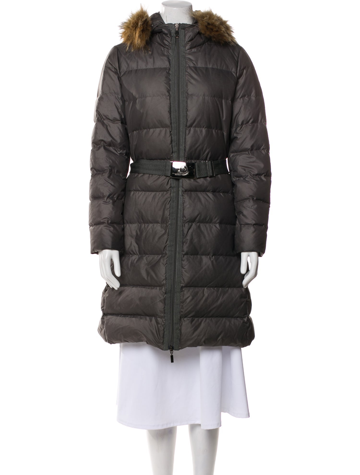 Moncler Down Colorblock Pattern Down Coat