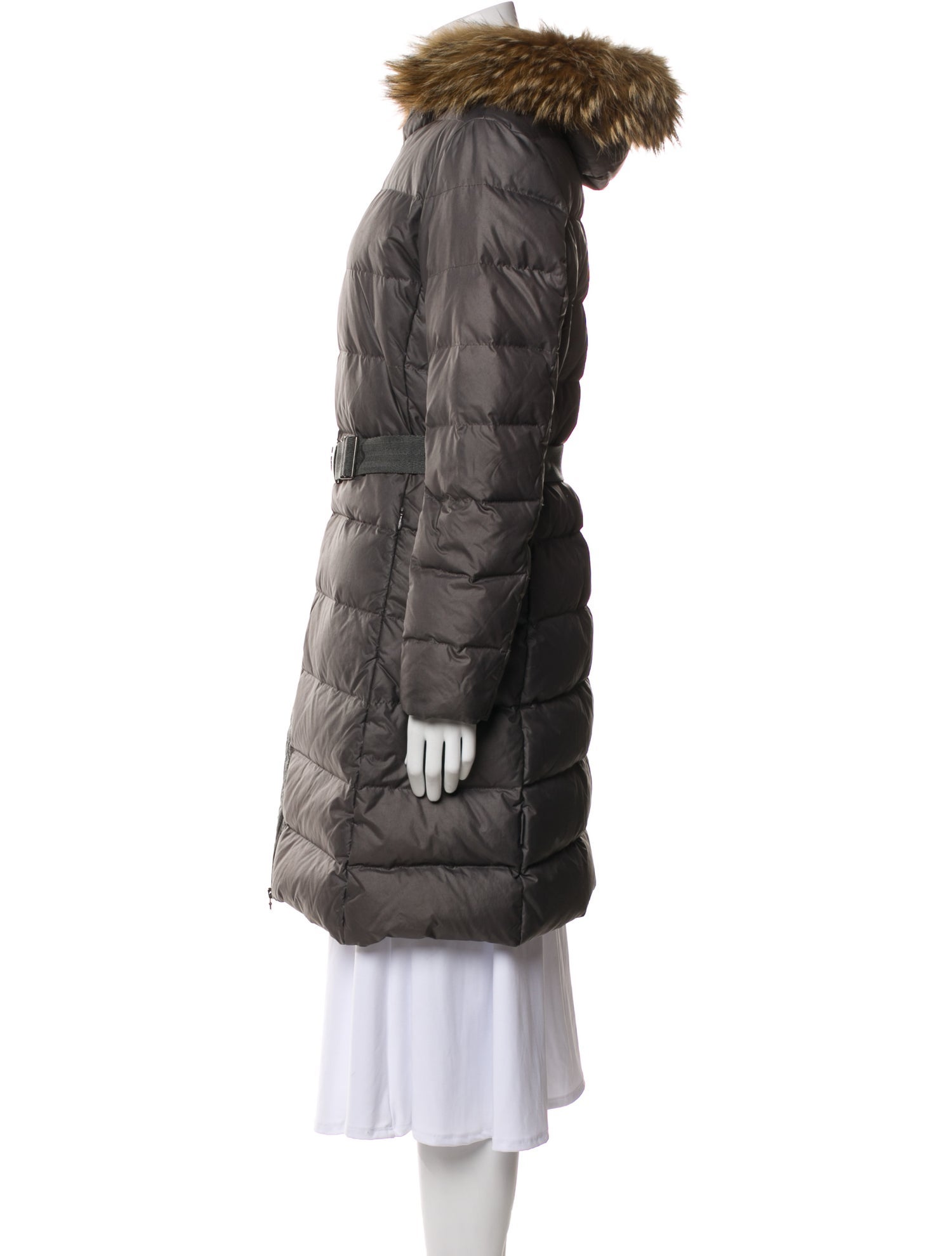 Moncler Down Colorblock Pattern Down Coat