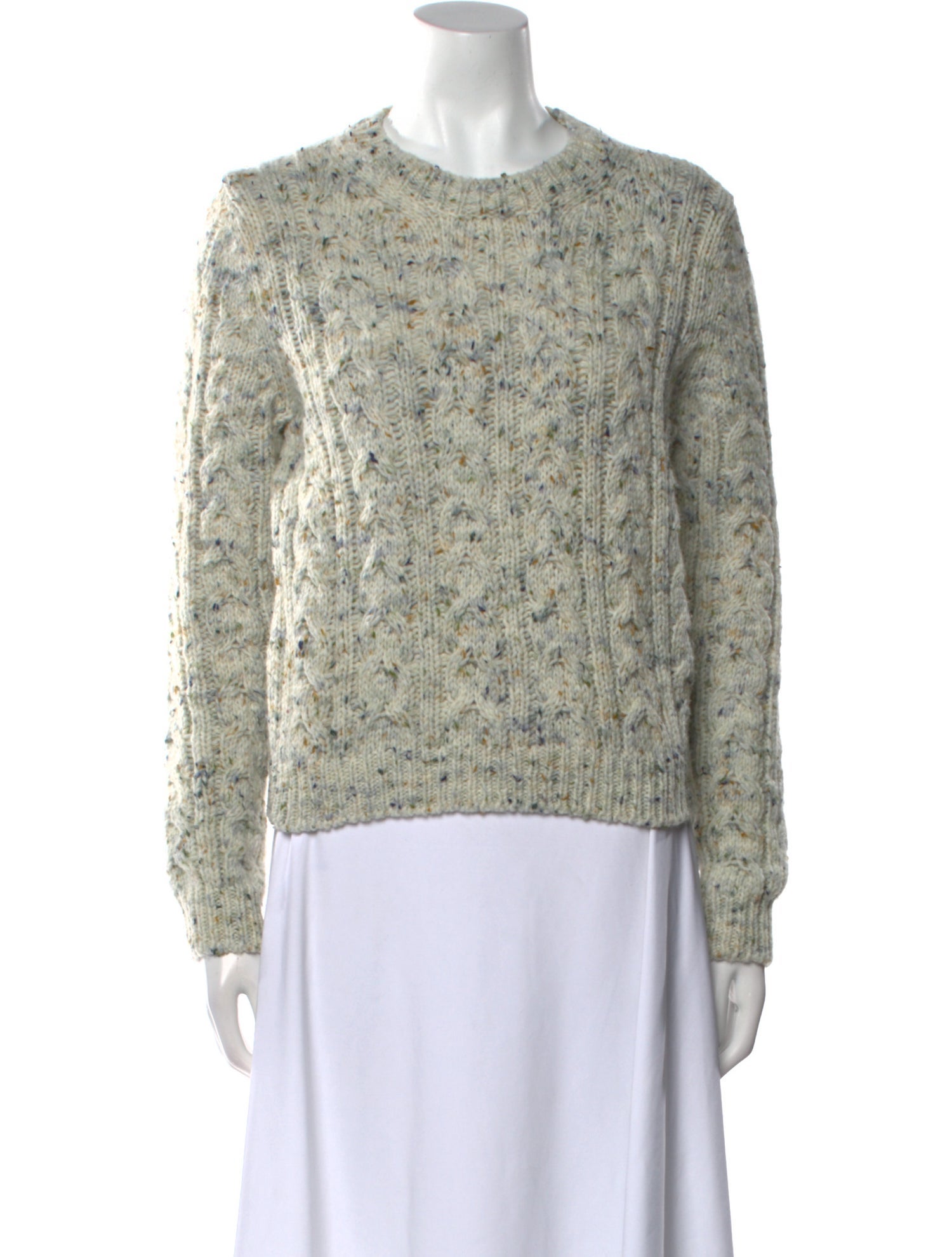 Moncler Virgin Wool Tweed Pattern Sweater