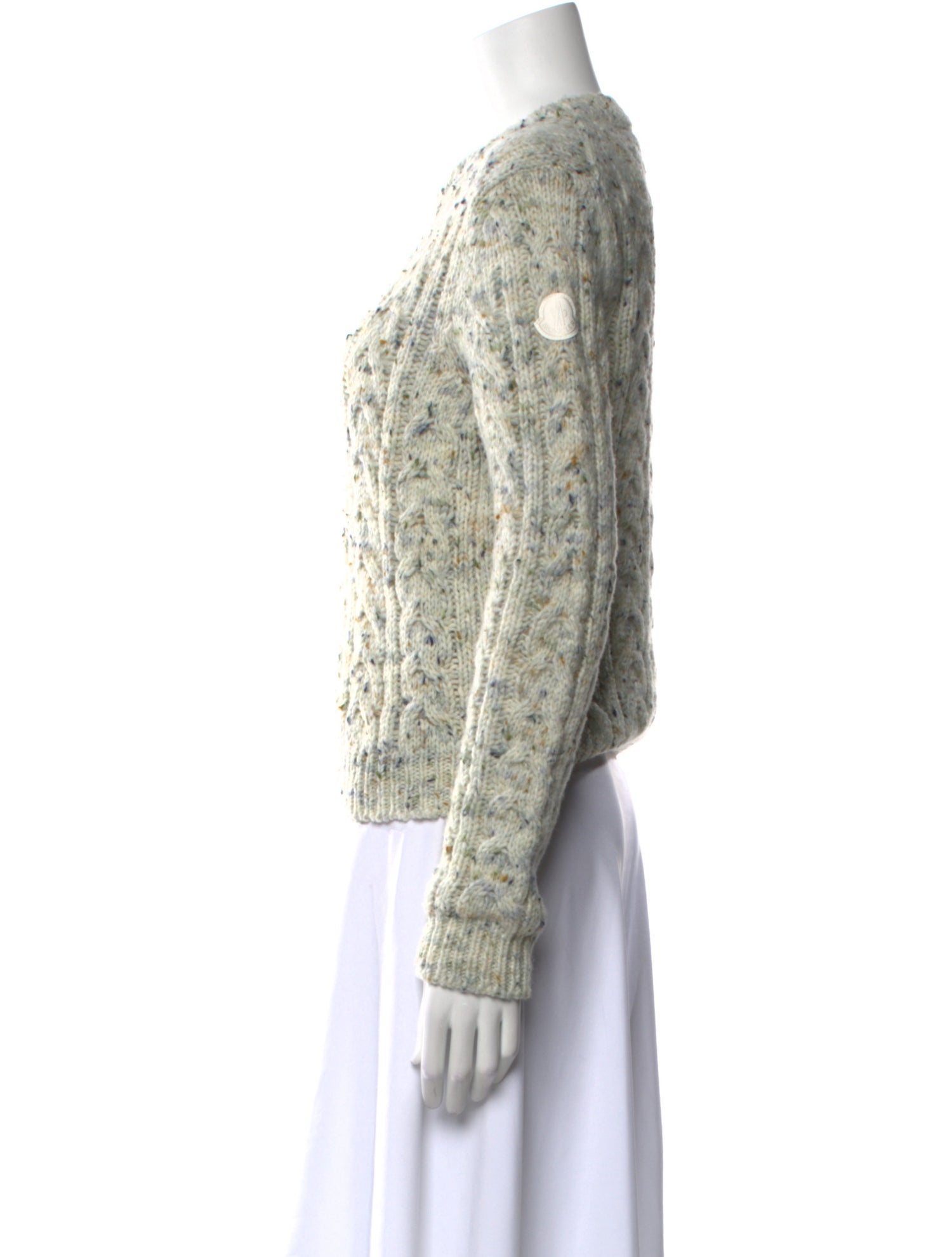 Moncler Virgin Wool Tweed Pattern Sweater