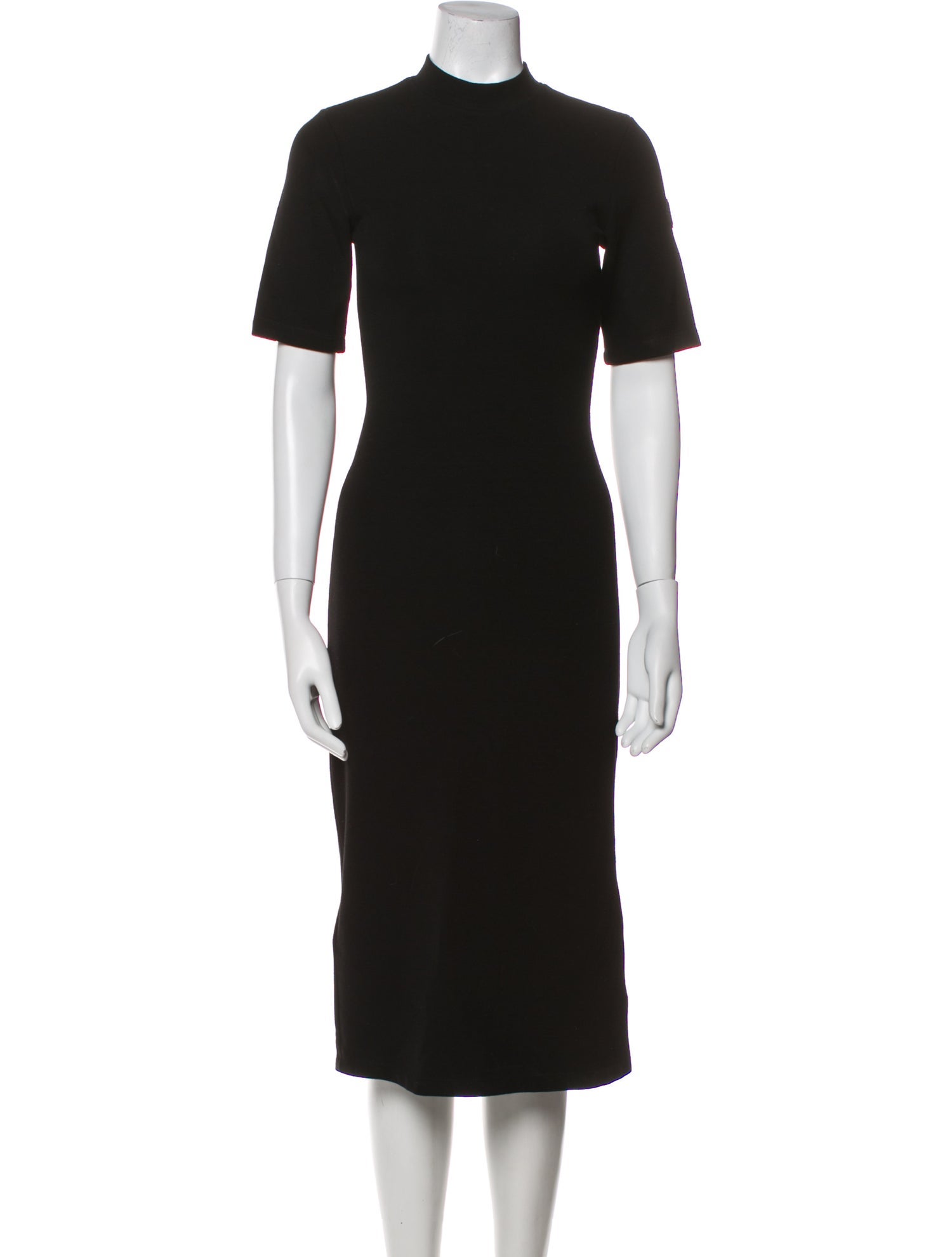 Moncler Mock Neck Midi Length Dress