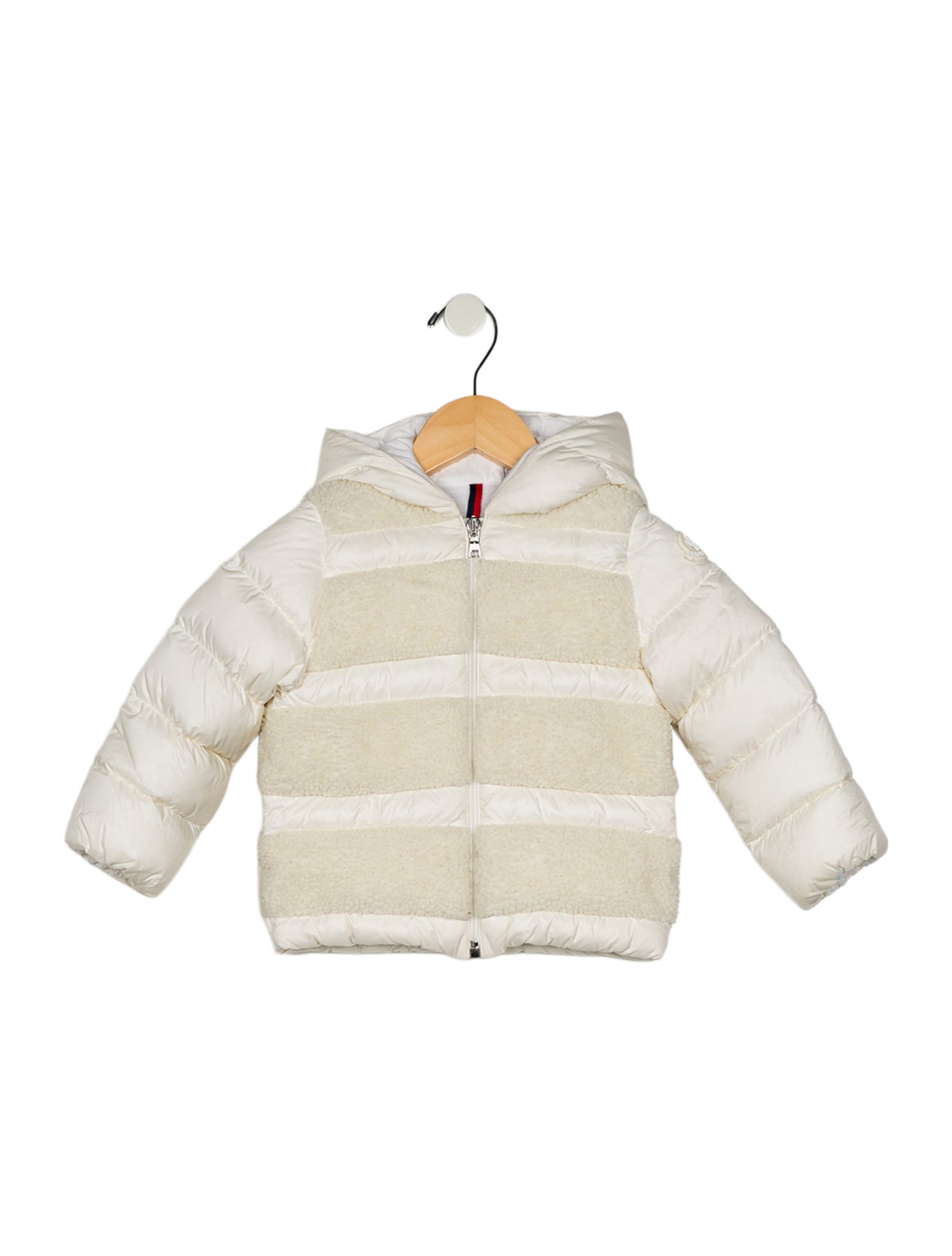 Moncler infant girls' white jacket