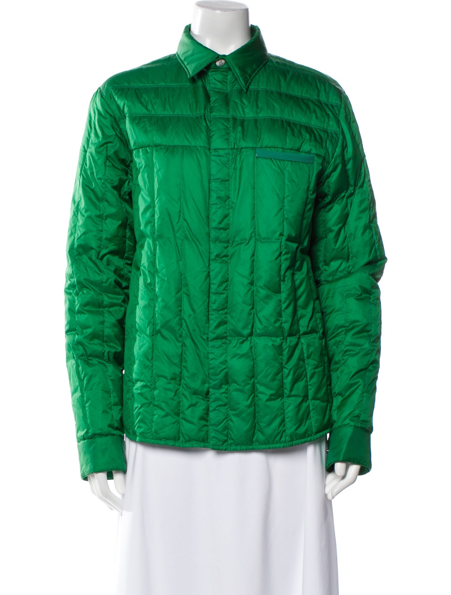 Moncler Gamme Bleu Down Striped Down Jacket