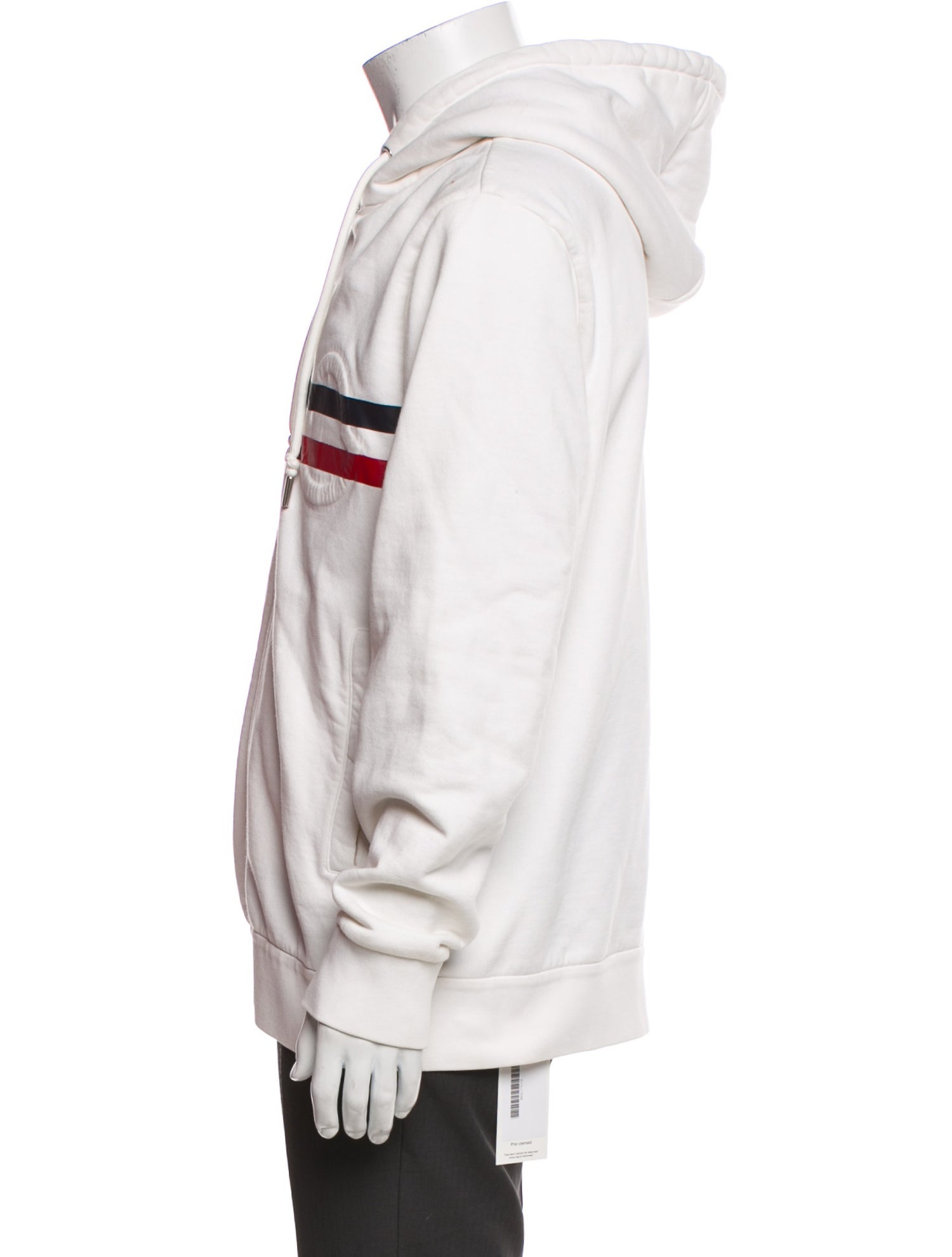 Moncler Striped V-Neck Hoodie