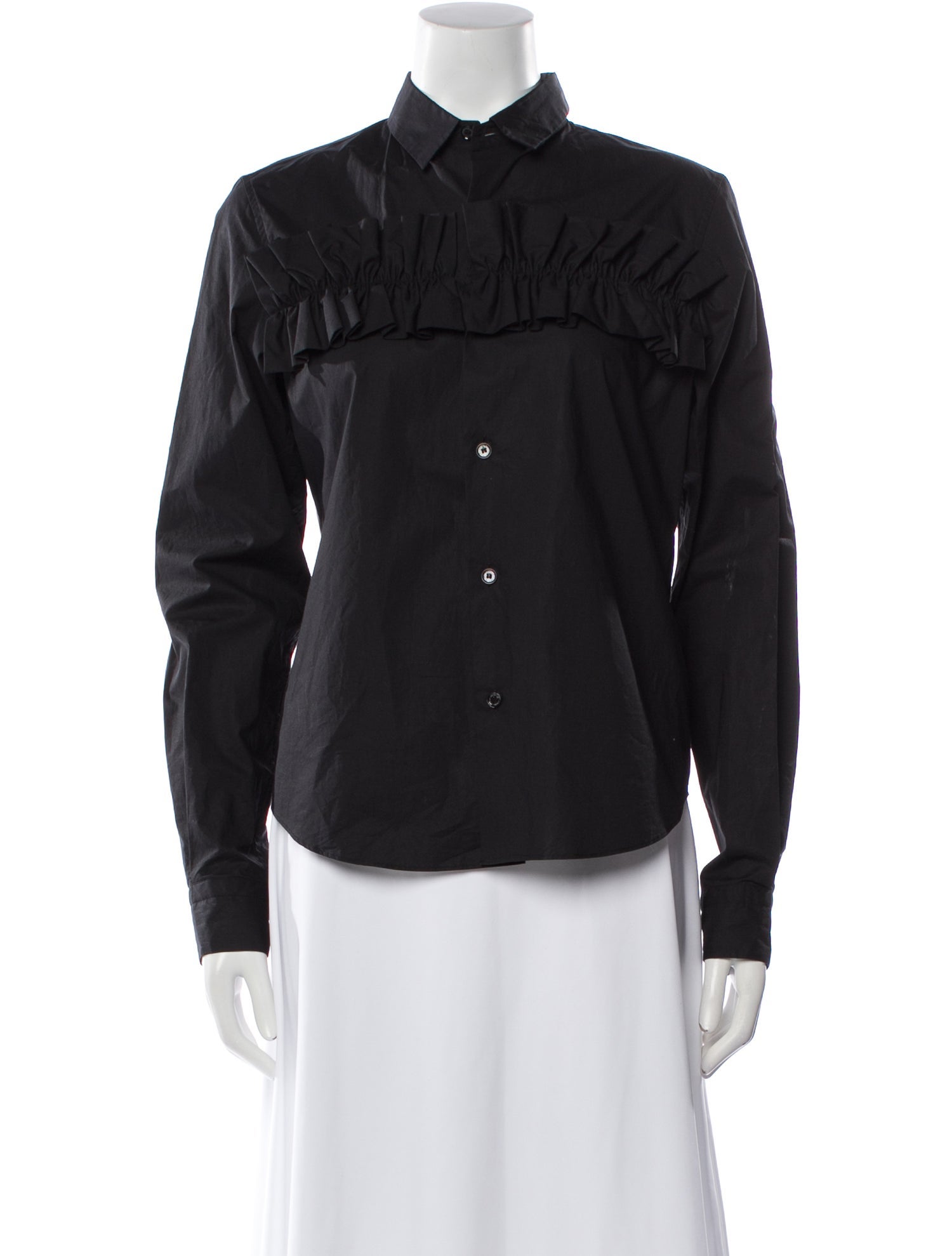 Moncler Long Sleeve Button-Up Top