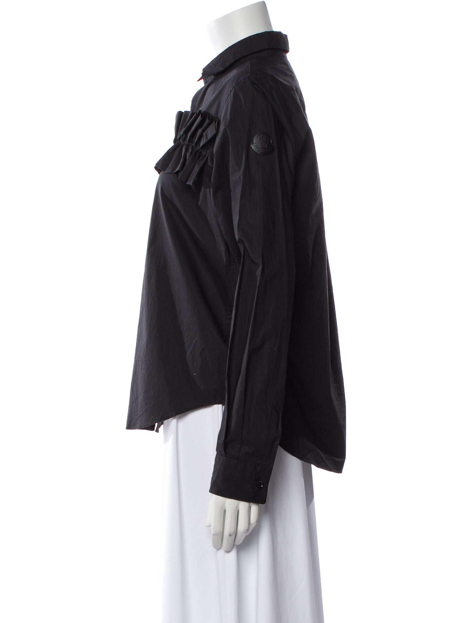 Moncler Long Sleeve Button-Up Top