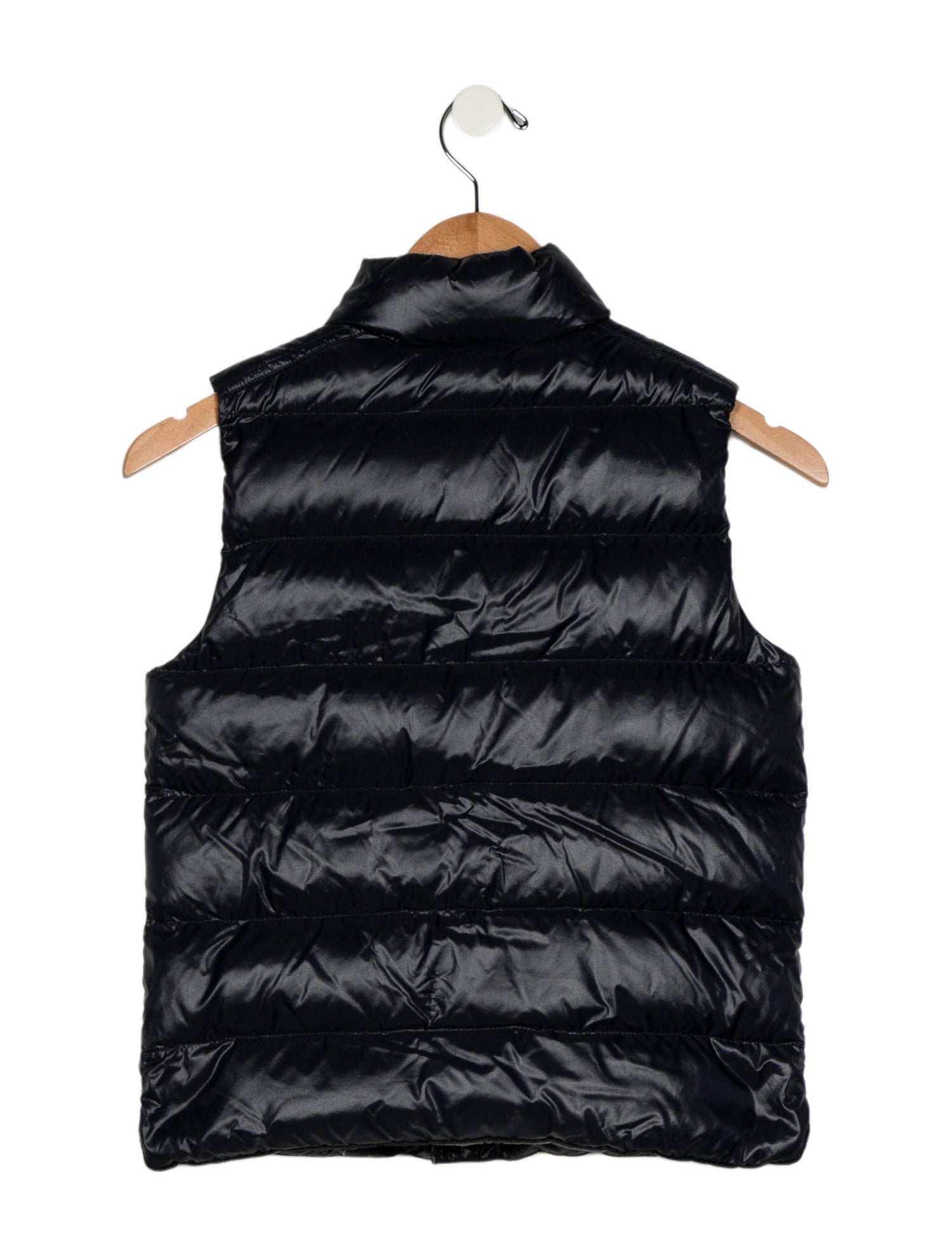 Moncler kid girls' blue jacket vest