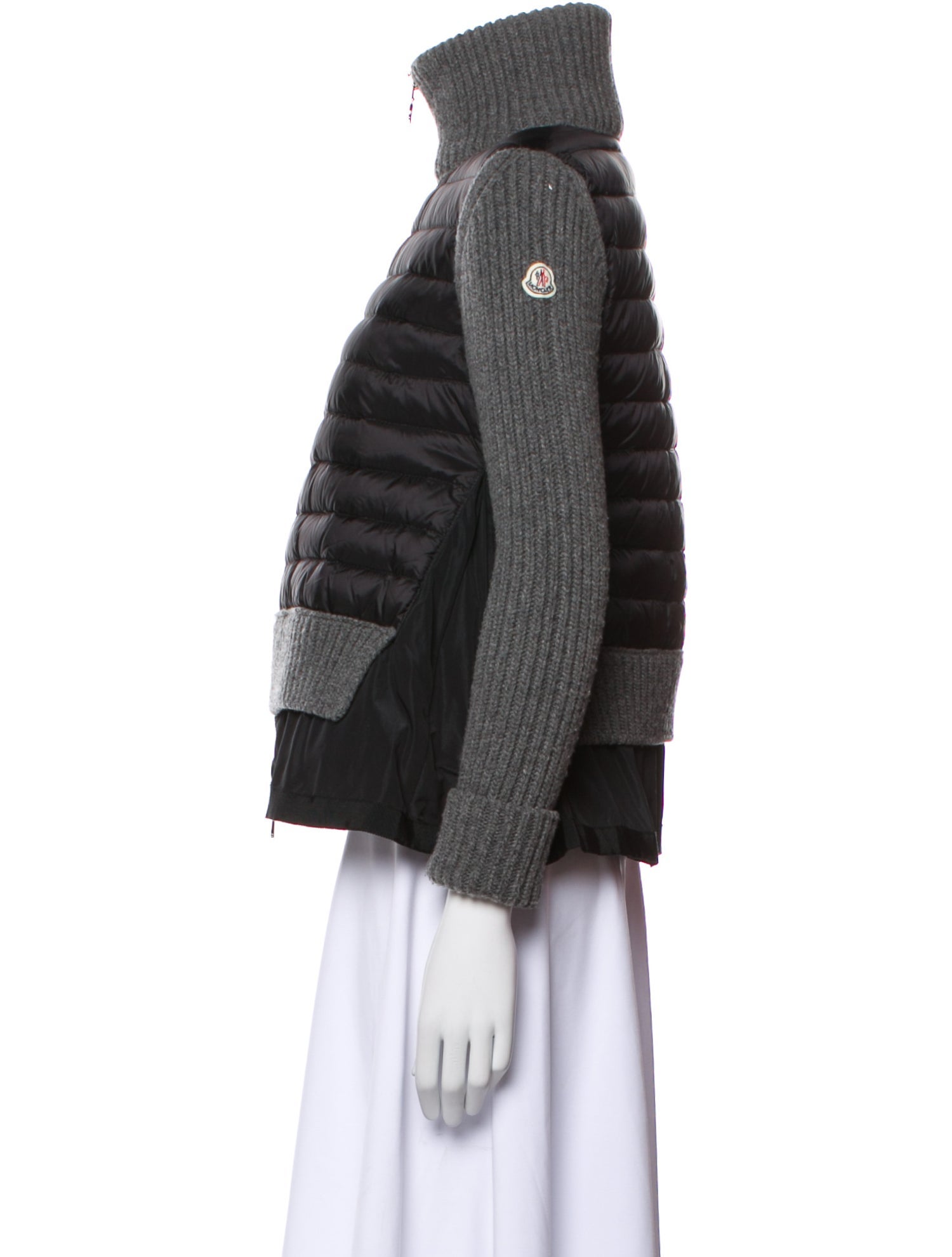 Moncler Striped Down Jacket